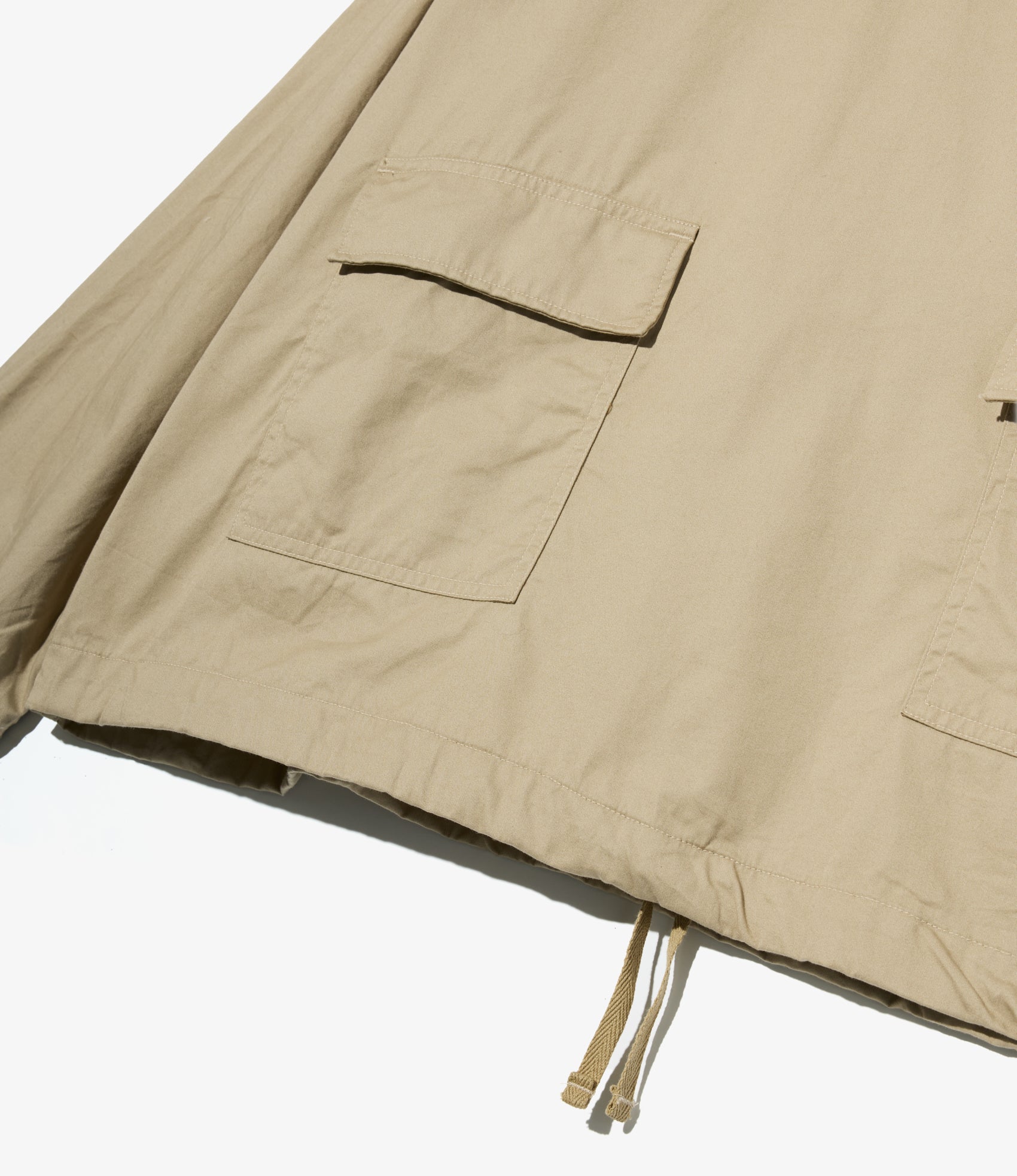 Salvage Smock - Khaki Cotton Micro Sanded Twill