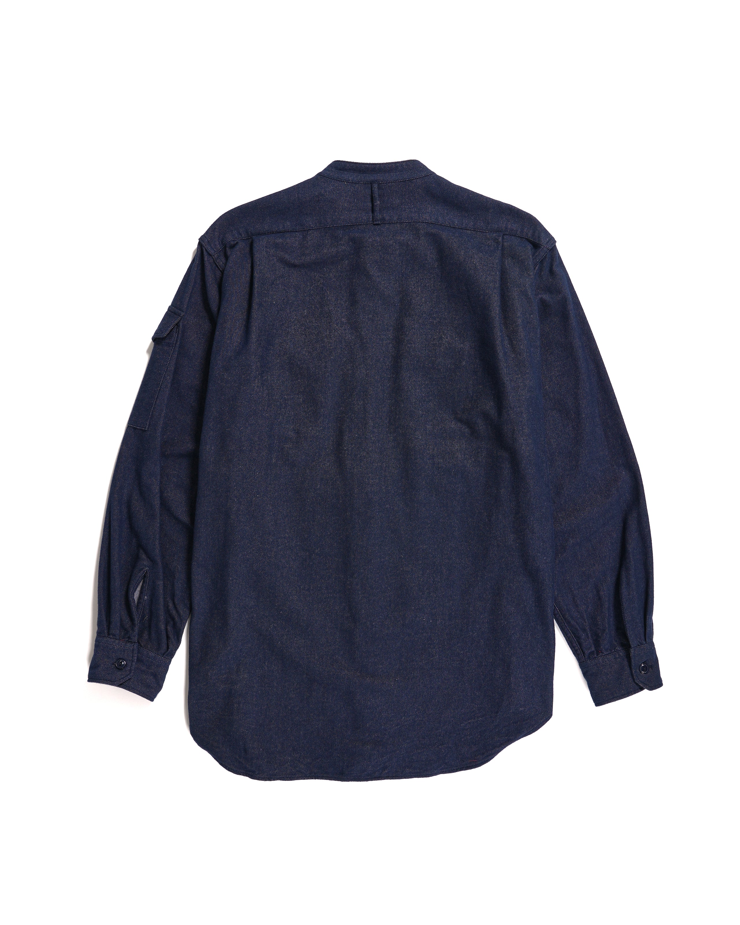 North Western Shirt - Indigo Cotton Denim Flannel
