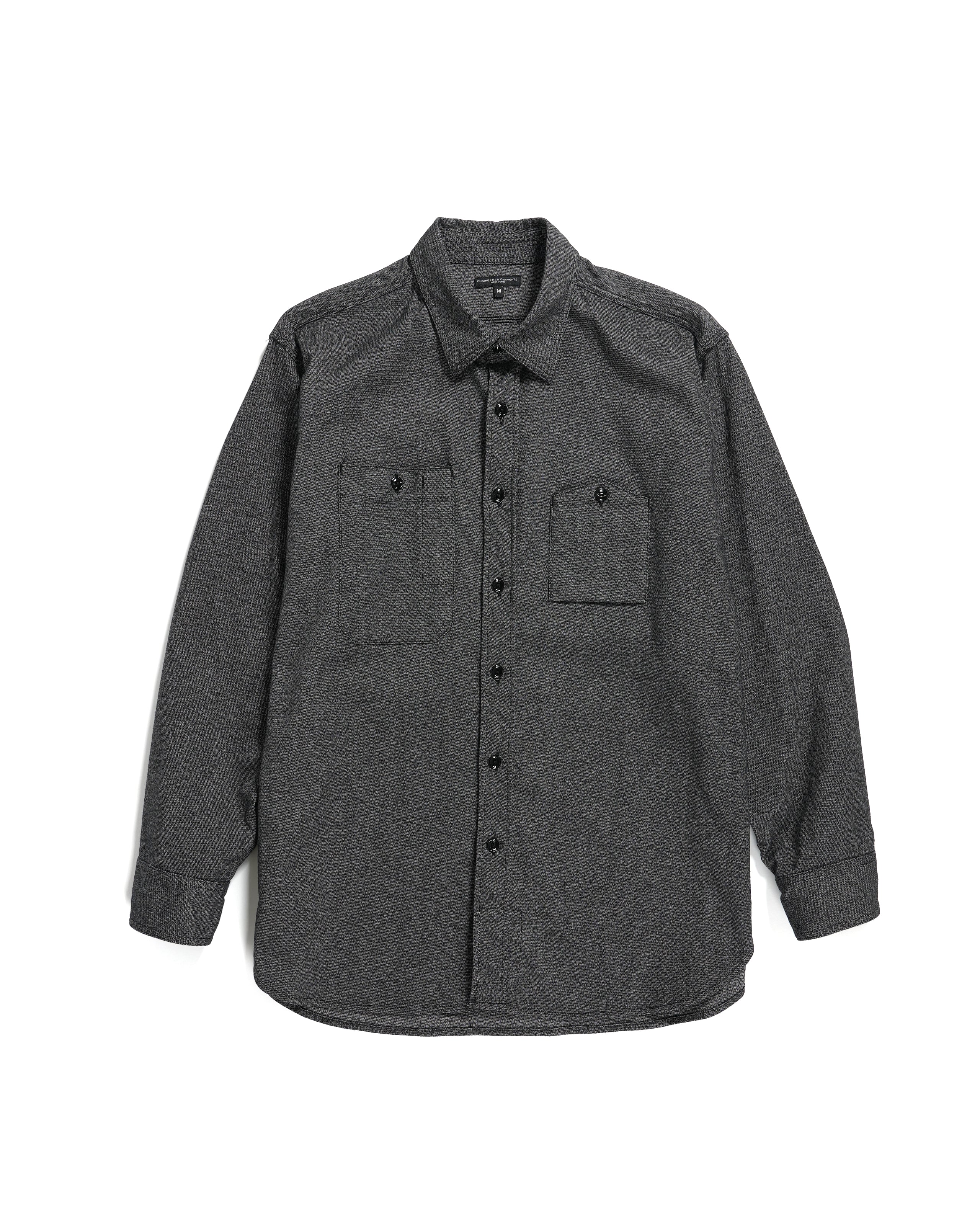 York Cotton - Heather Shirt Work Grey Nepenthes | New Heavy