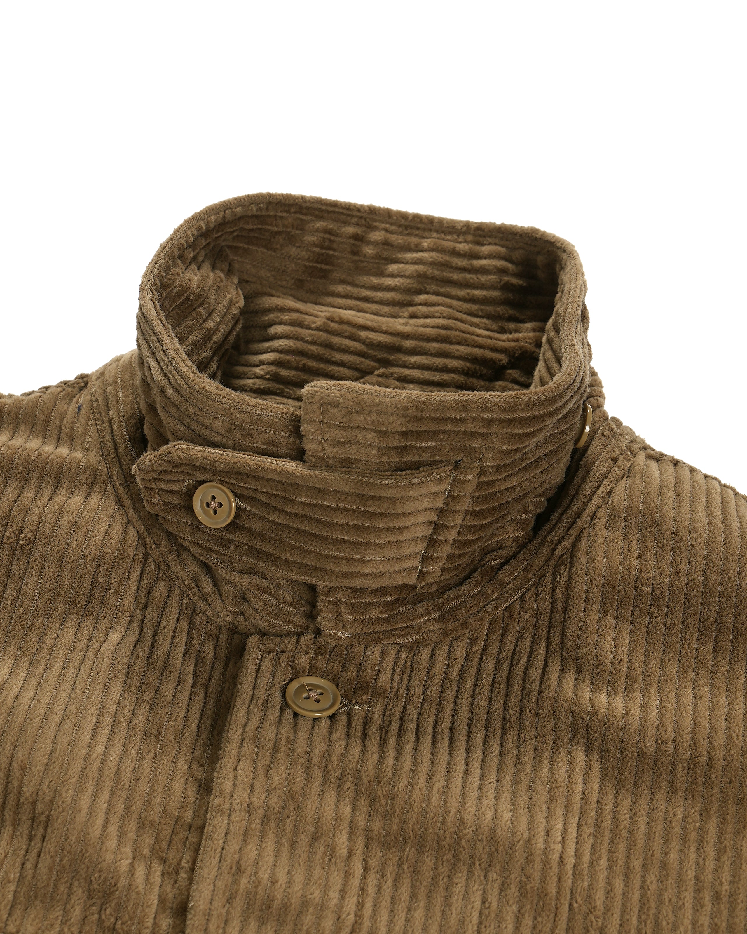 Suffolk Shirt Jacket - Khaki Cotton 4.5W Corduroy