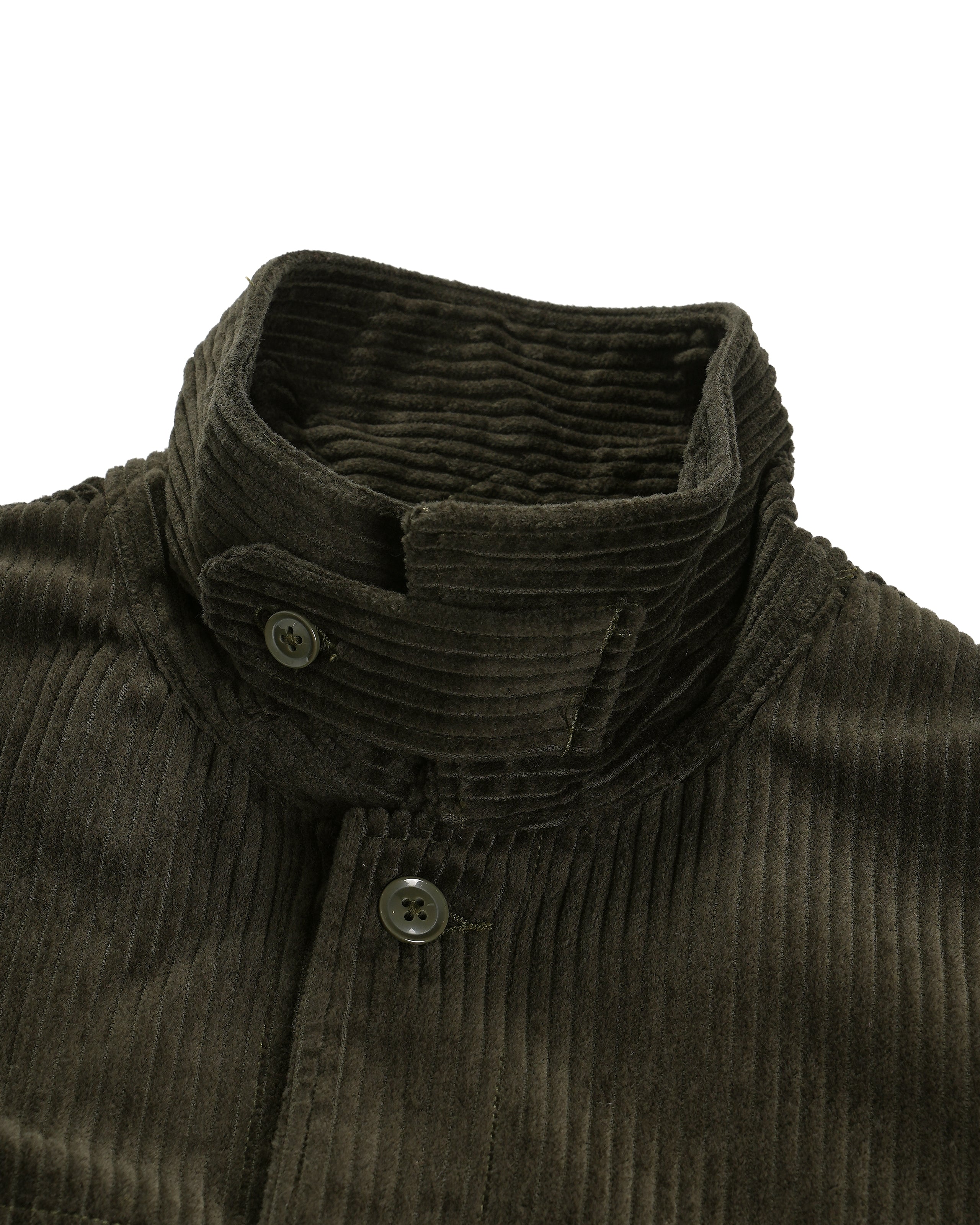 Suffolk Shirt Jacket - Olive Cotton 4.5W Corduroy