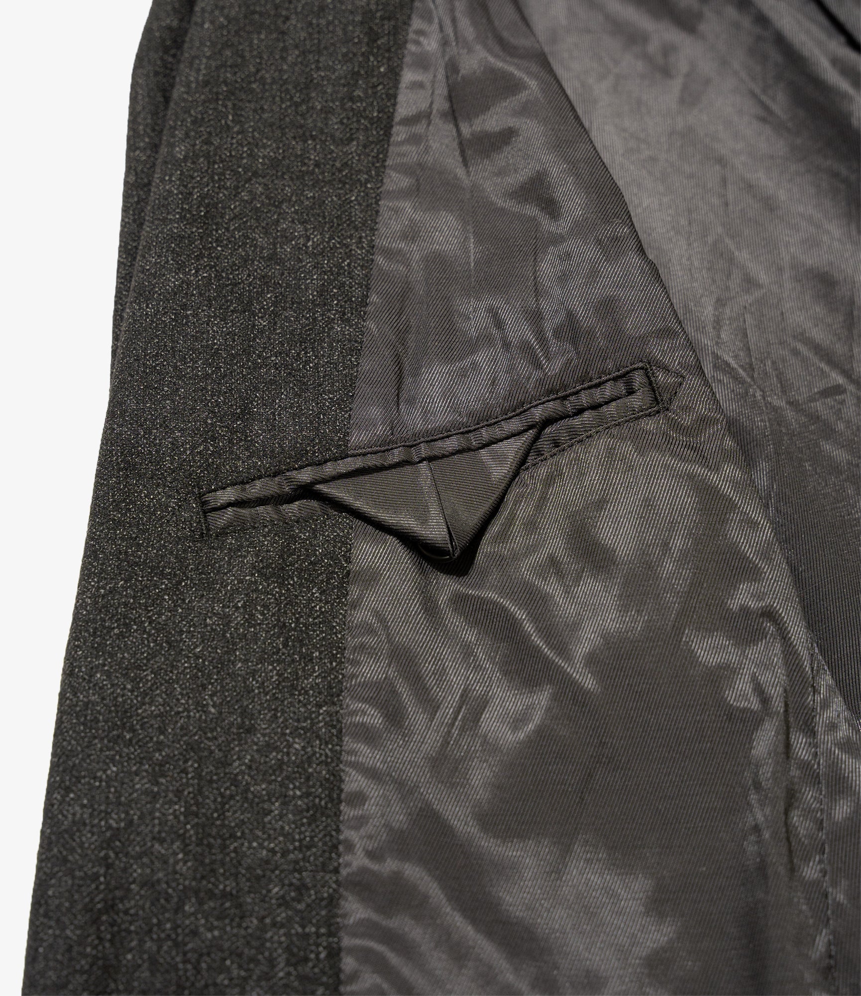 Andover Jacket - Charcoal Poly Wool Printed HB