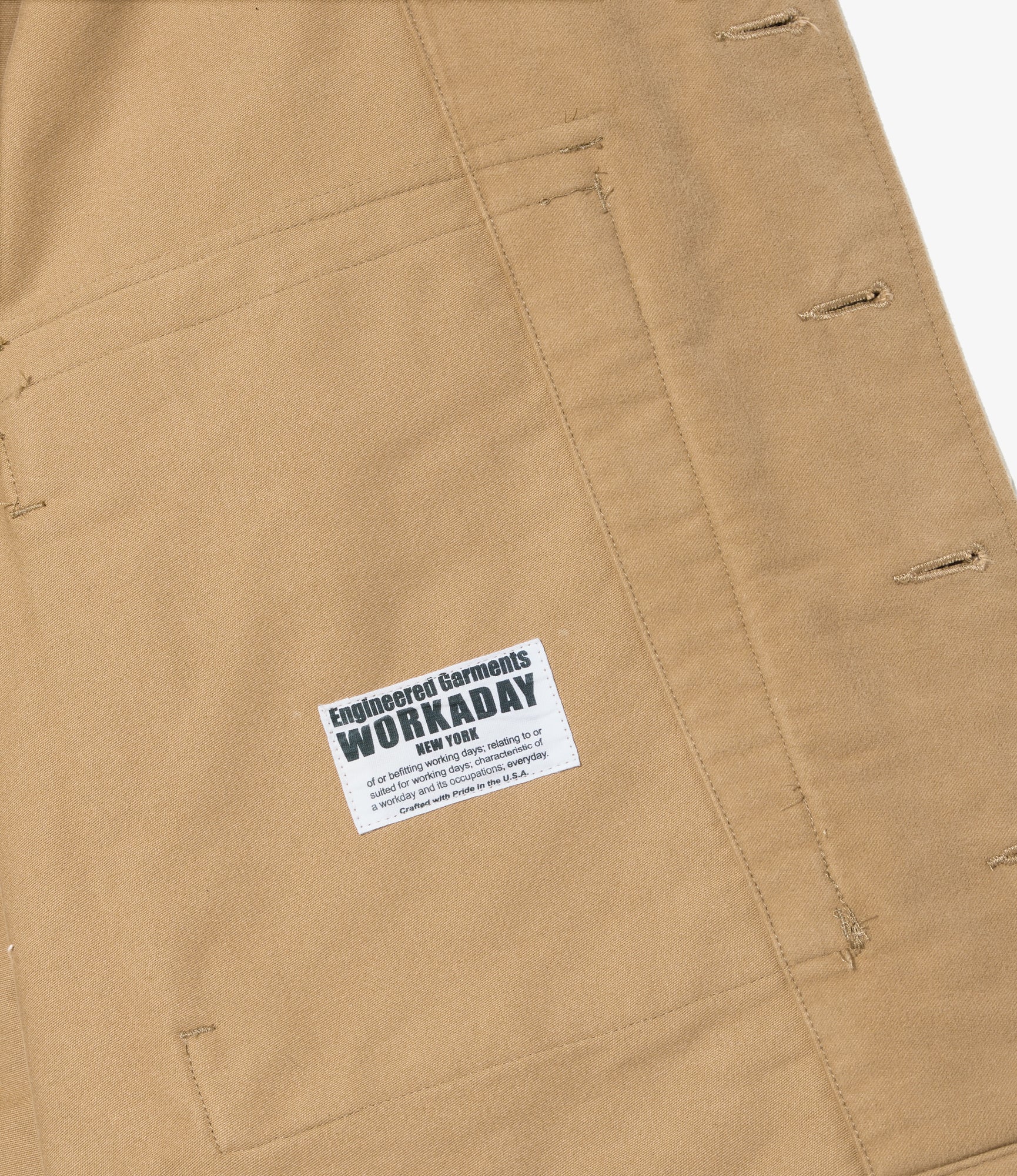 Sea Bees Jacket - Camel Cotton Moleskin