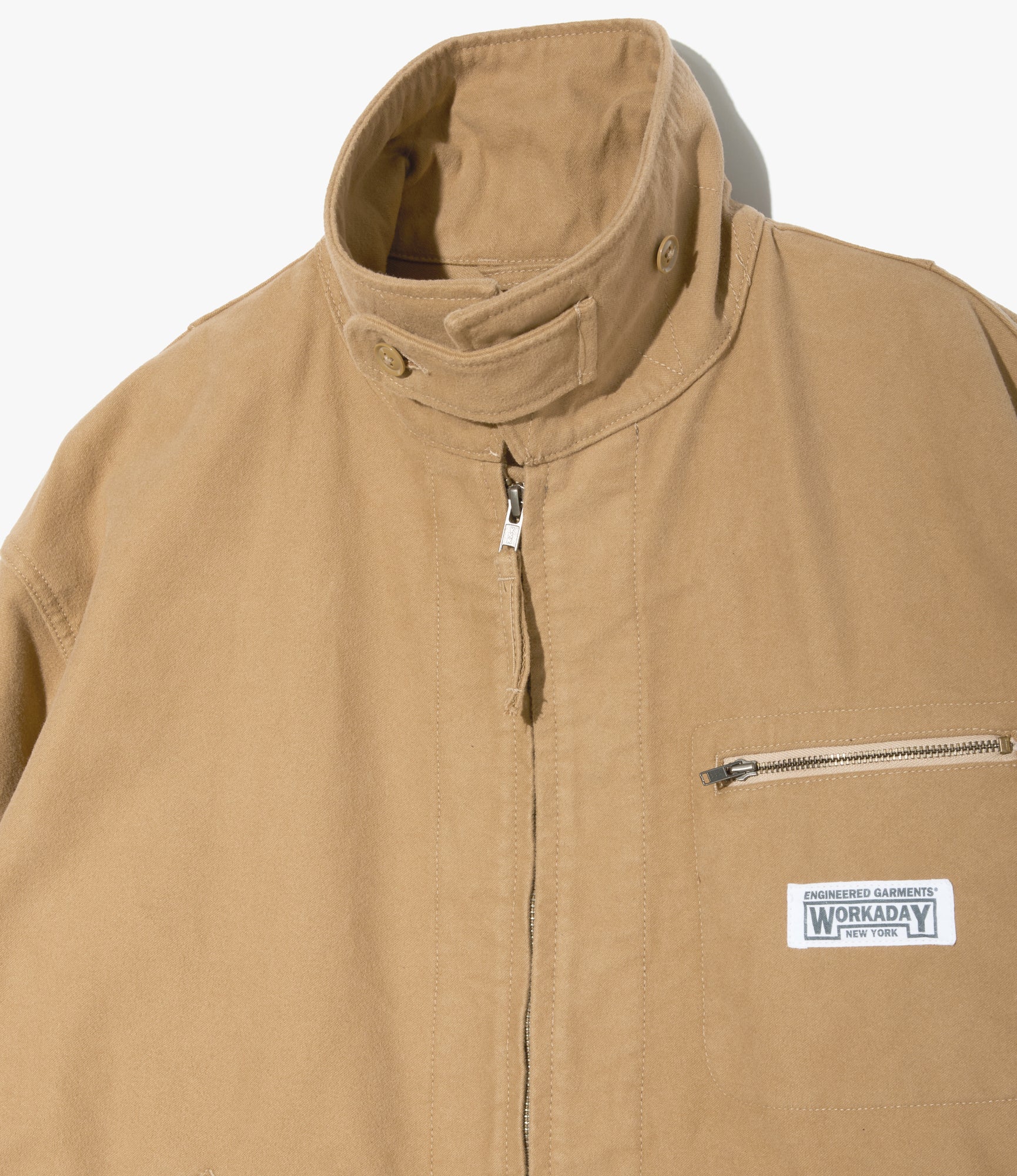 Short Jacket - Camel Cotton Moleskin