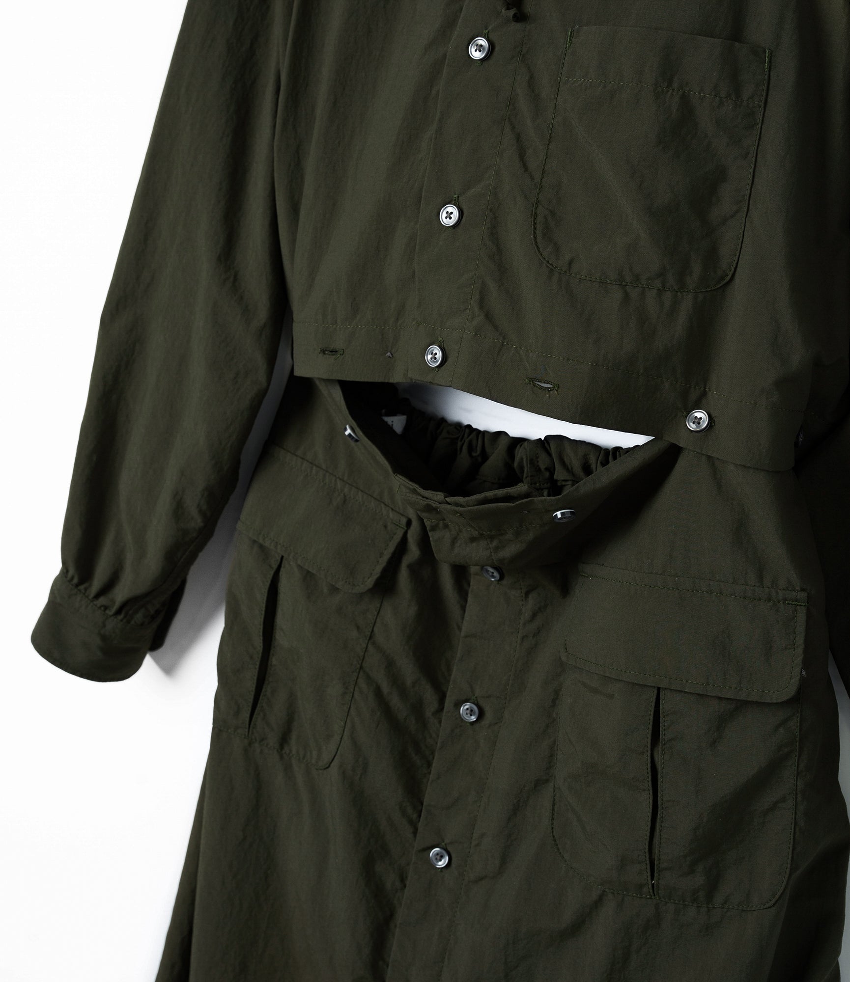 Shifting Dress - Dk. Olive Recycled Poly