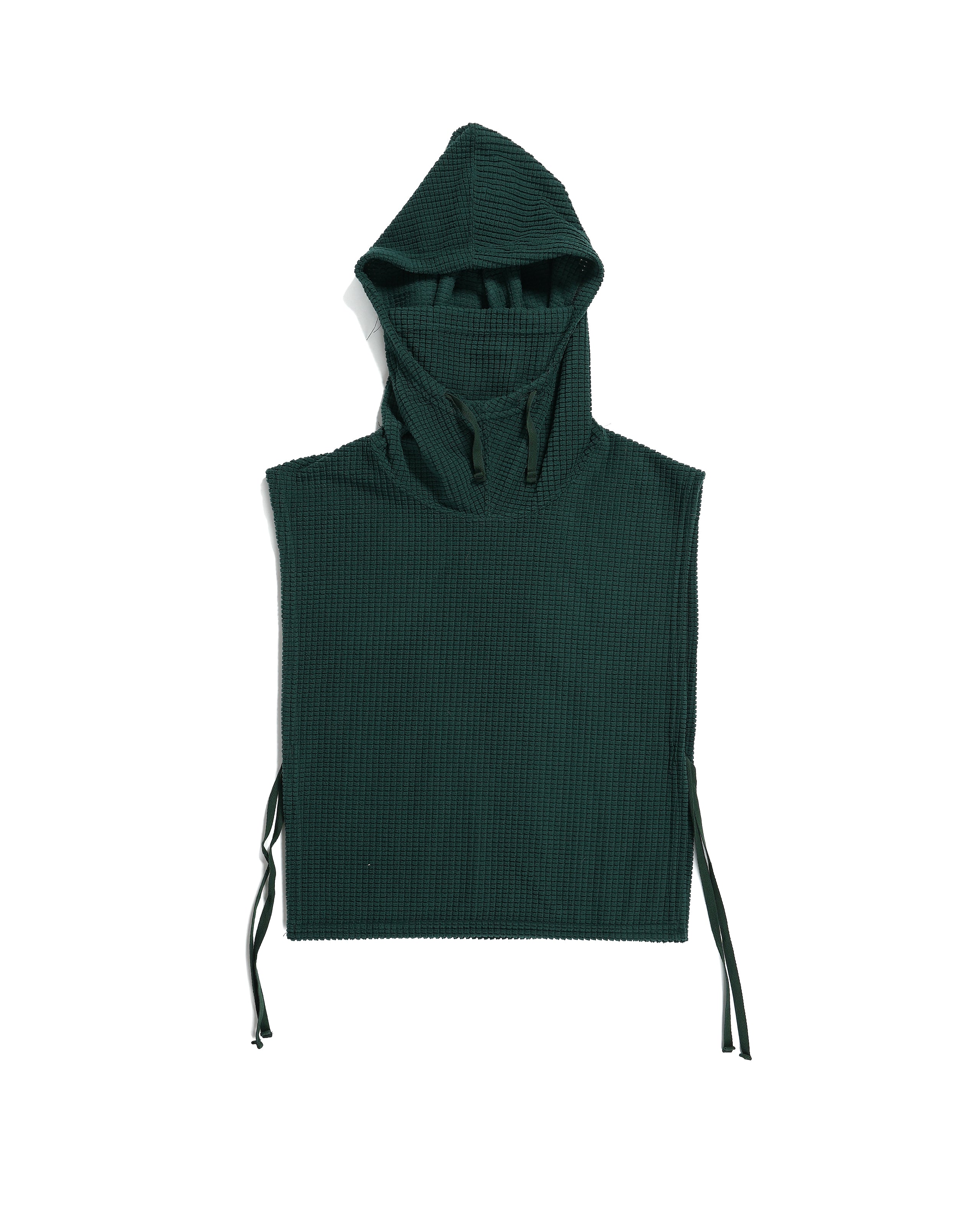 Hooded Interliner - Forest Polyester Waffle | Nepenthes New York