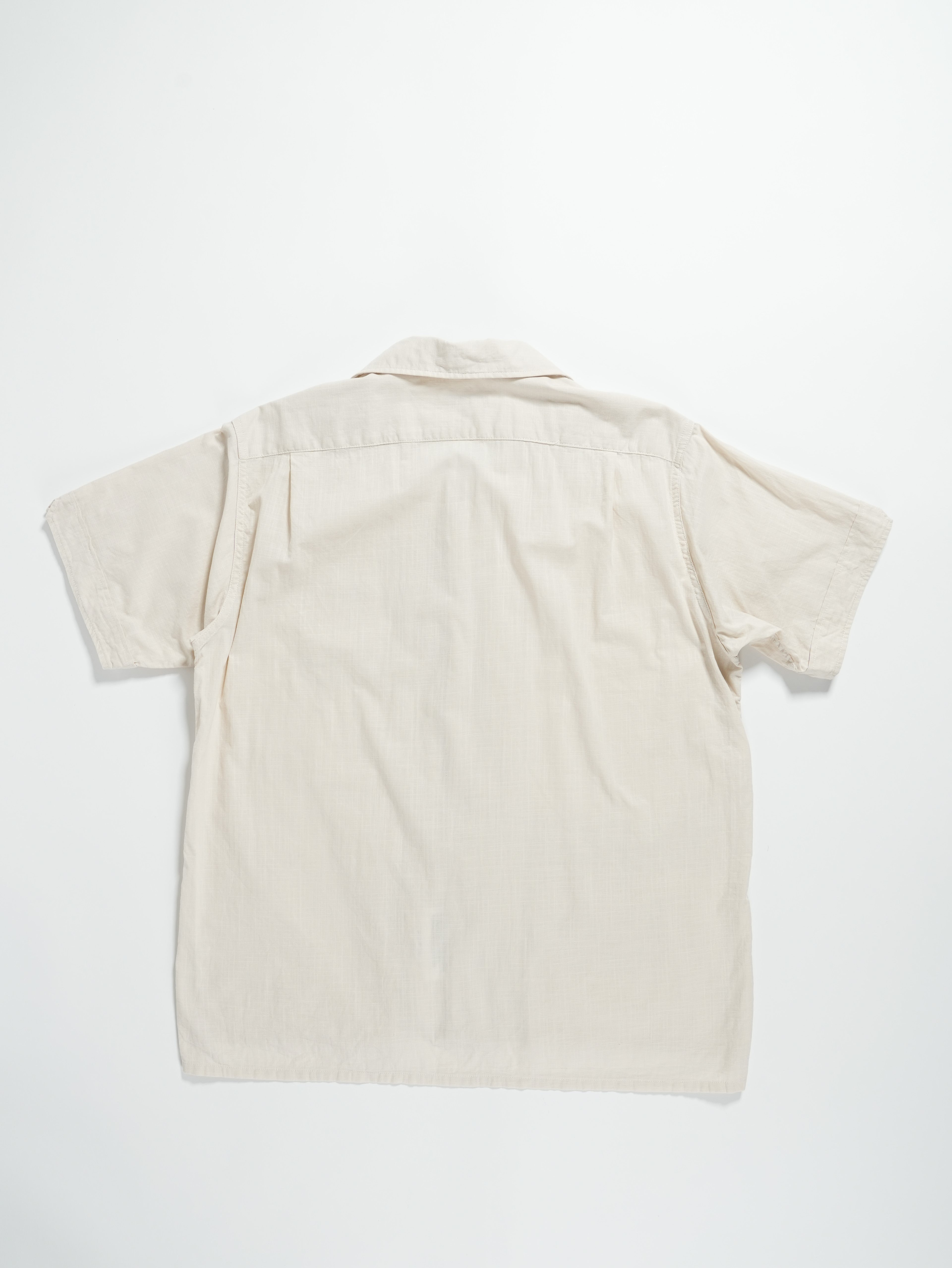 Camp Shirt - Beige Cotton Handkerchief