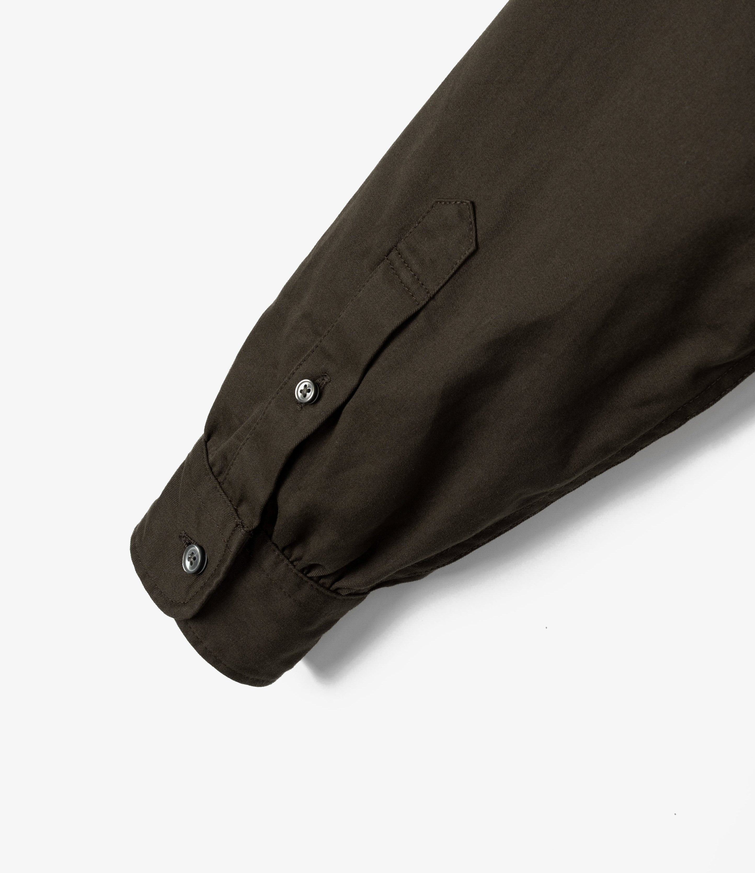 The Button Down Dress - Dk. Brown RAF Twill