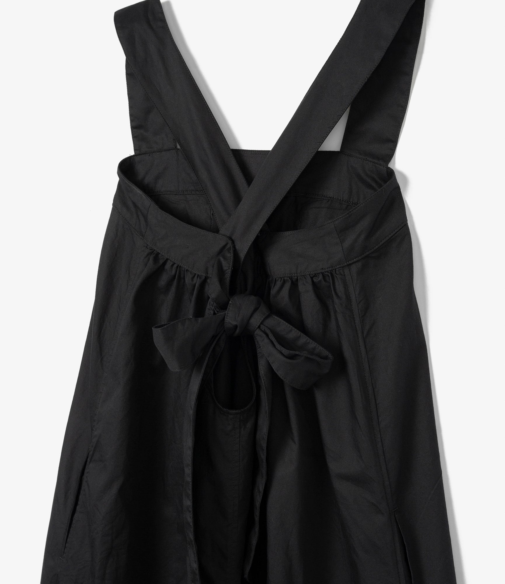 Cinch Dress - Black Nano Fineline Twill