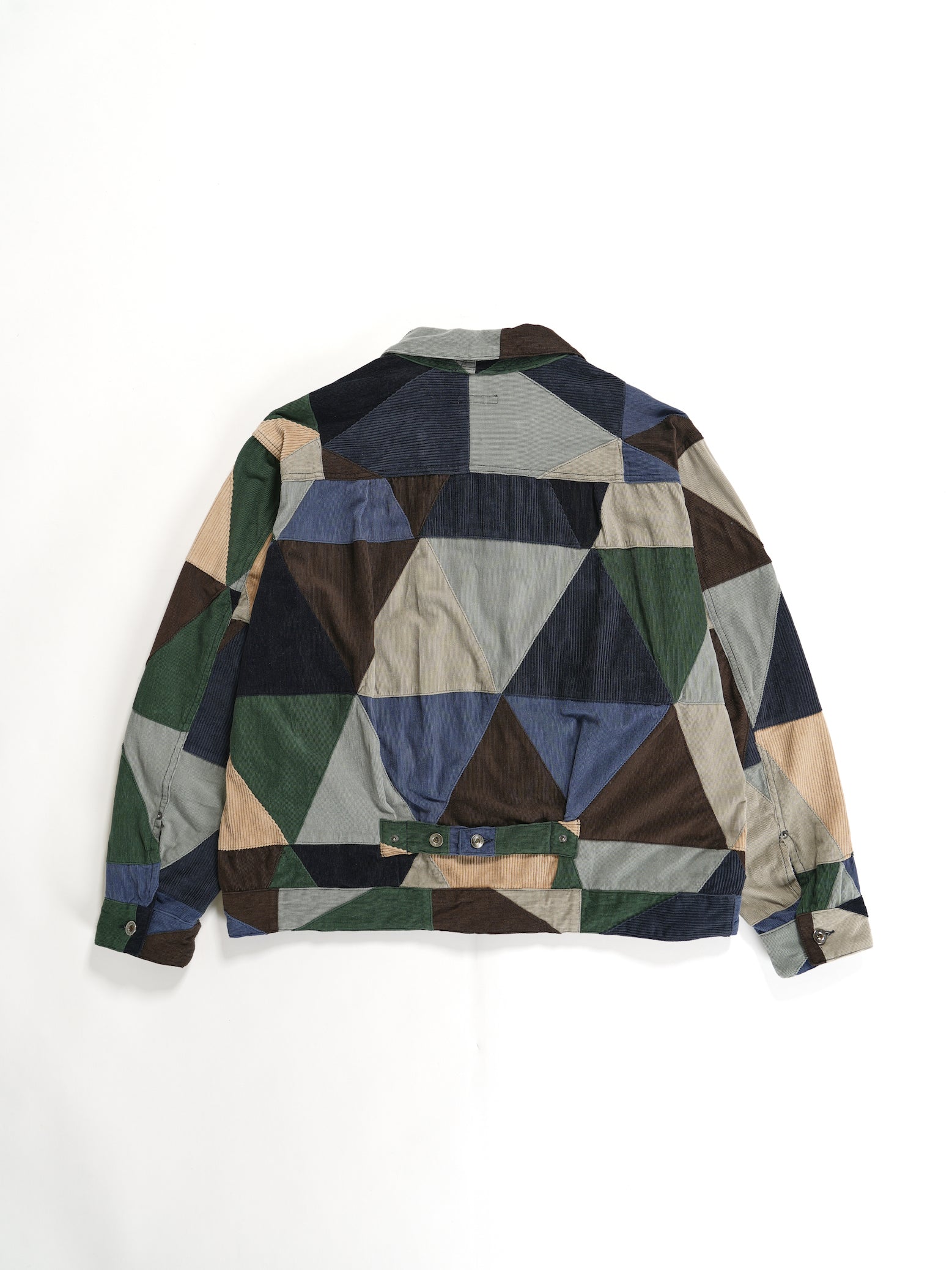 Trucker Jacket - Multi Color Triangle Corduroy | Nepenthes