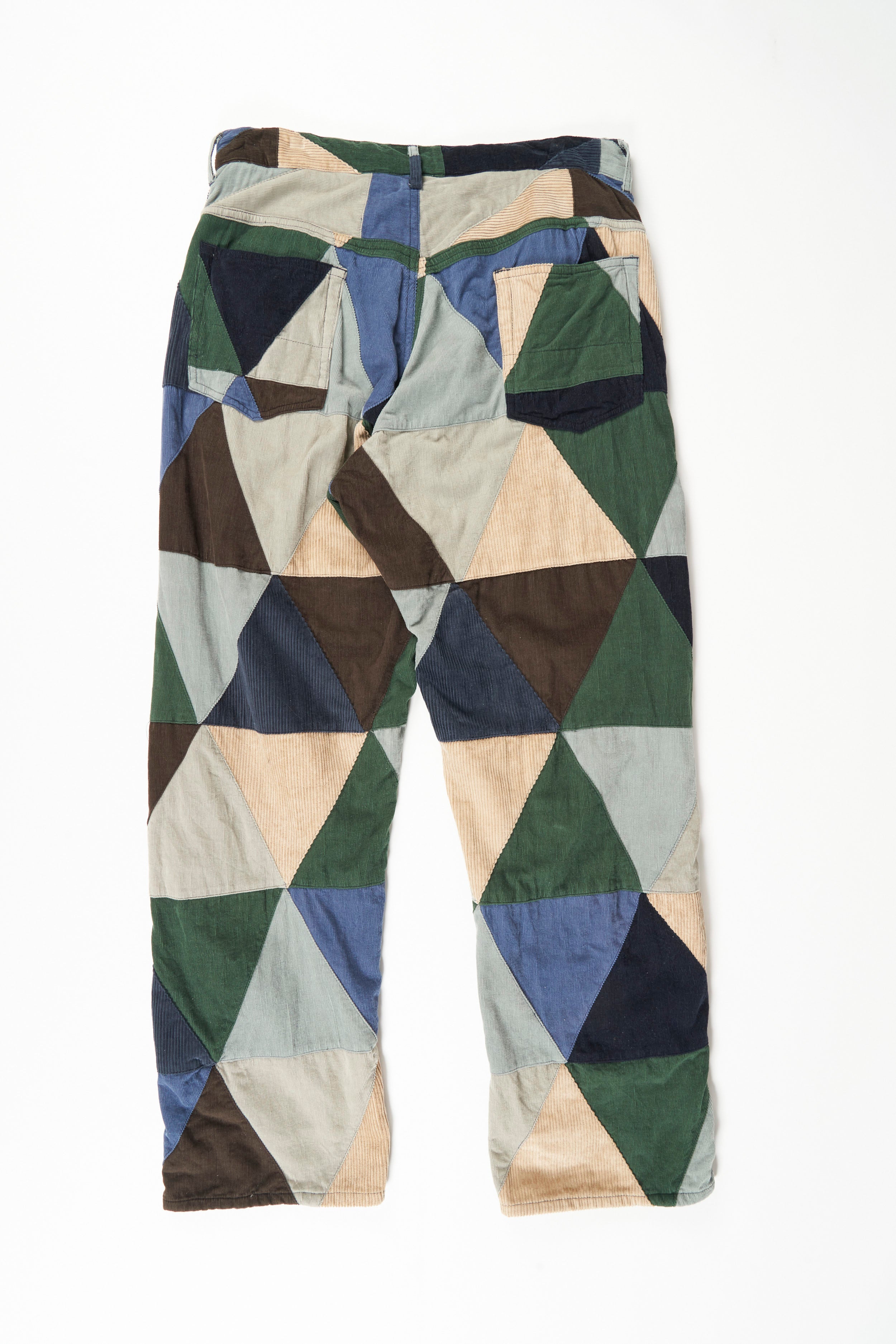 RF Jeans - Multi Color Triangle Corduroy Patchwork