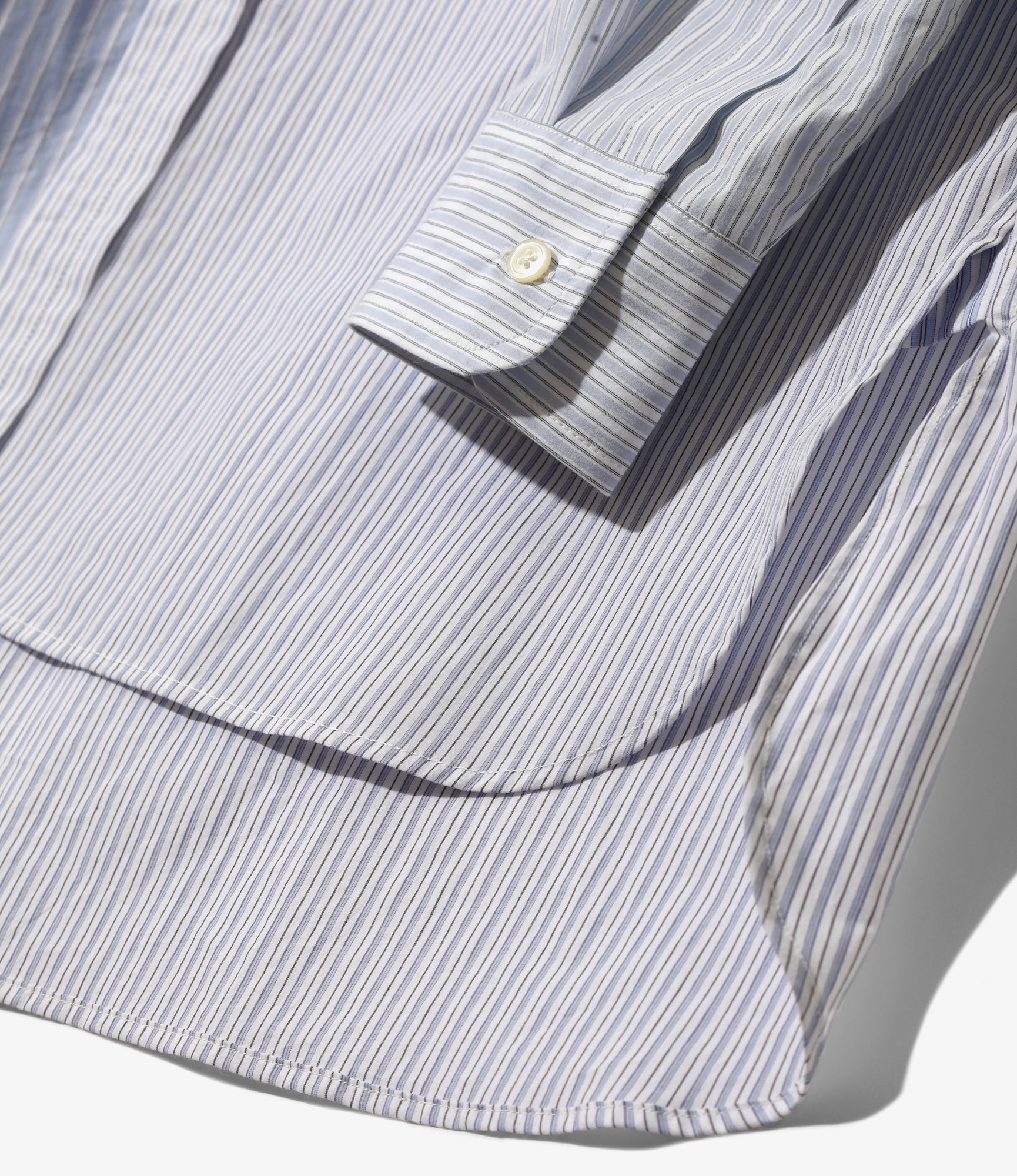 Combo Tab Collar Shirt - Combo - Cotton Typewriter Stripe