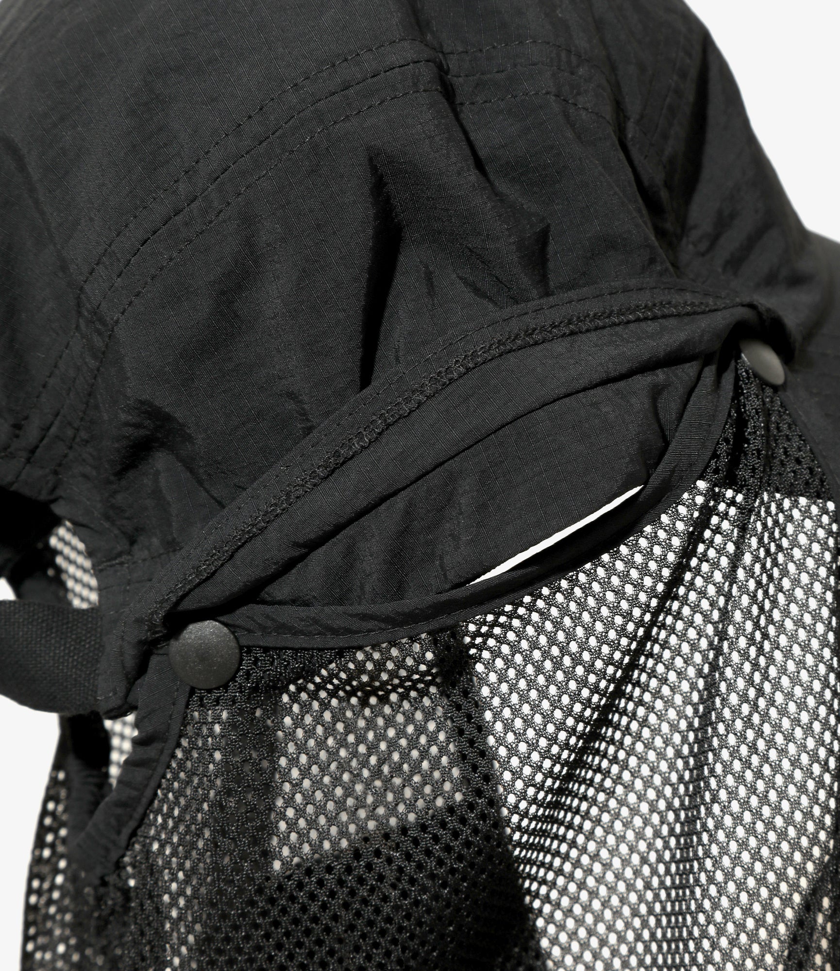 Sunshade Cap - Black - Nylon Ripstop