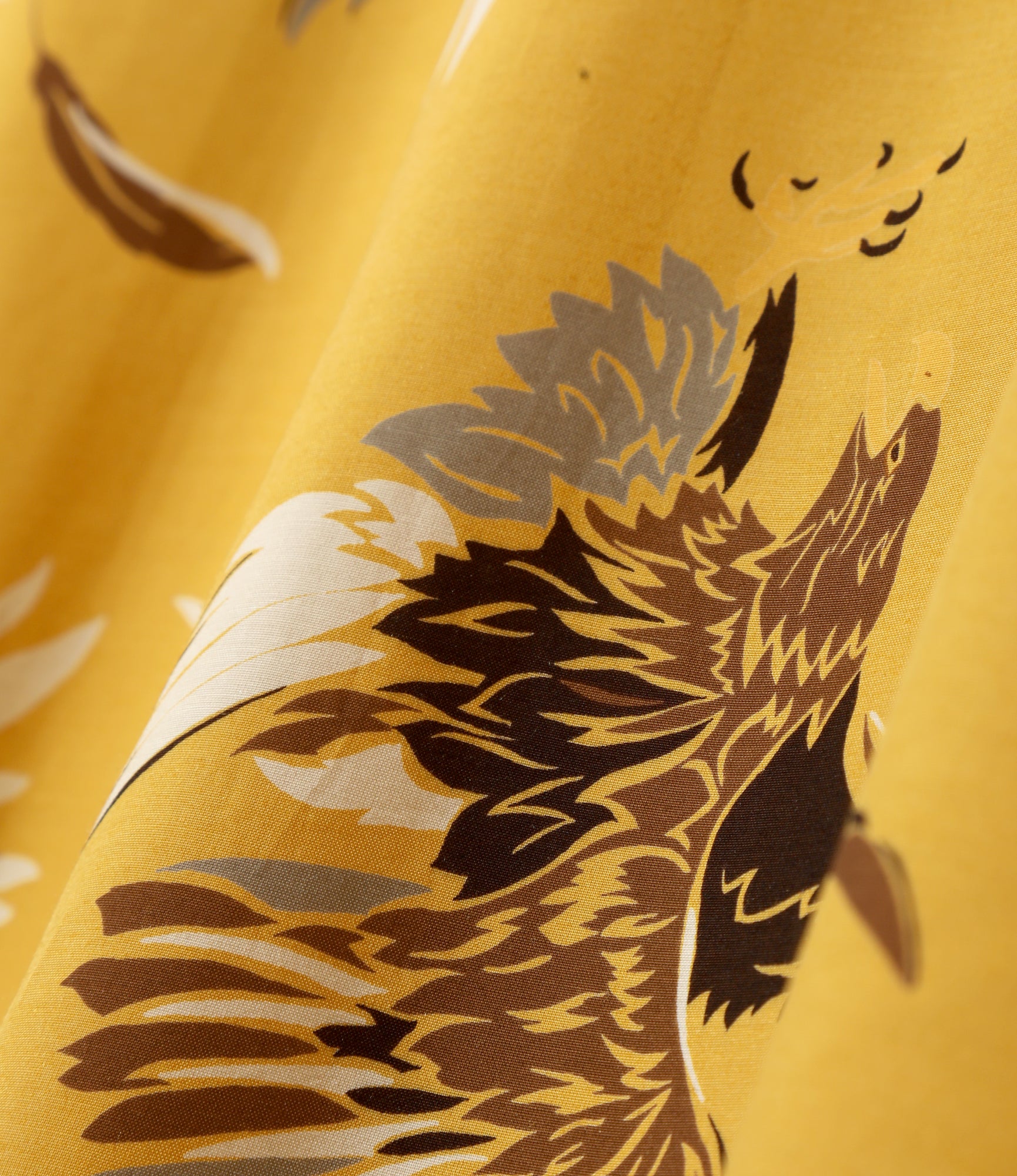 S/S Open Collar Shirt - Yellow - Eagle