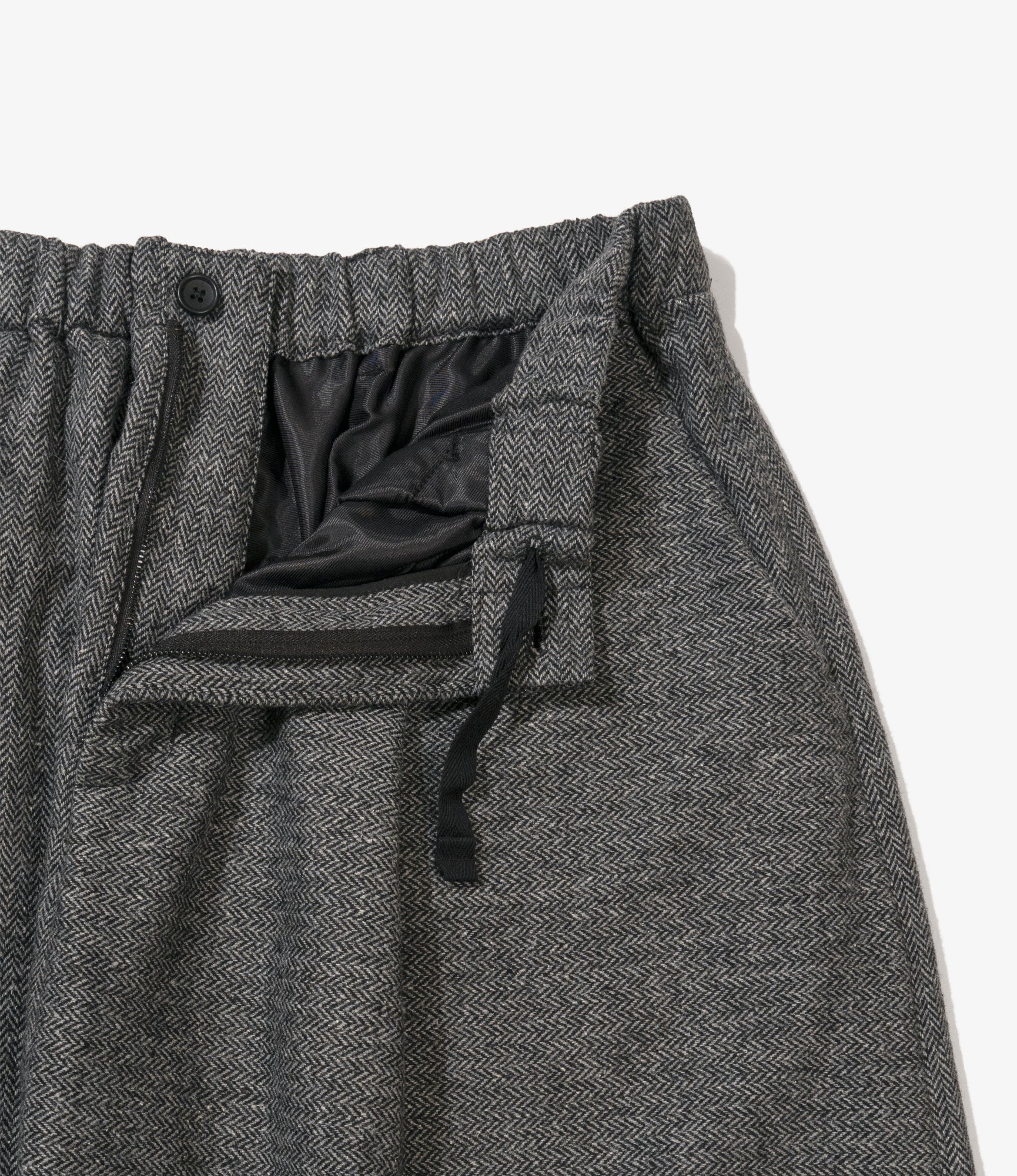 Sarrouel Pant - Grey Poly Wool Herringbone