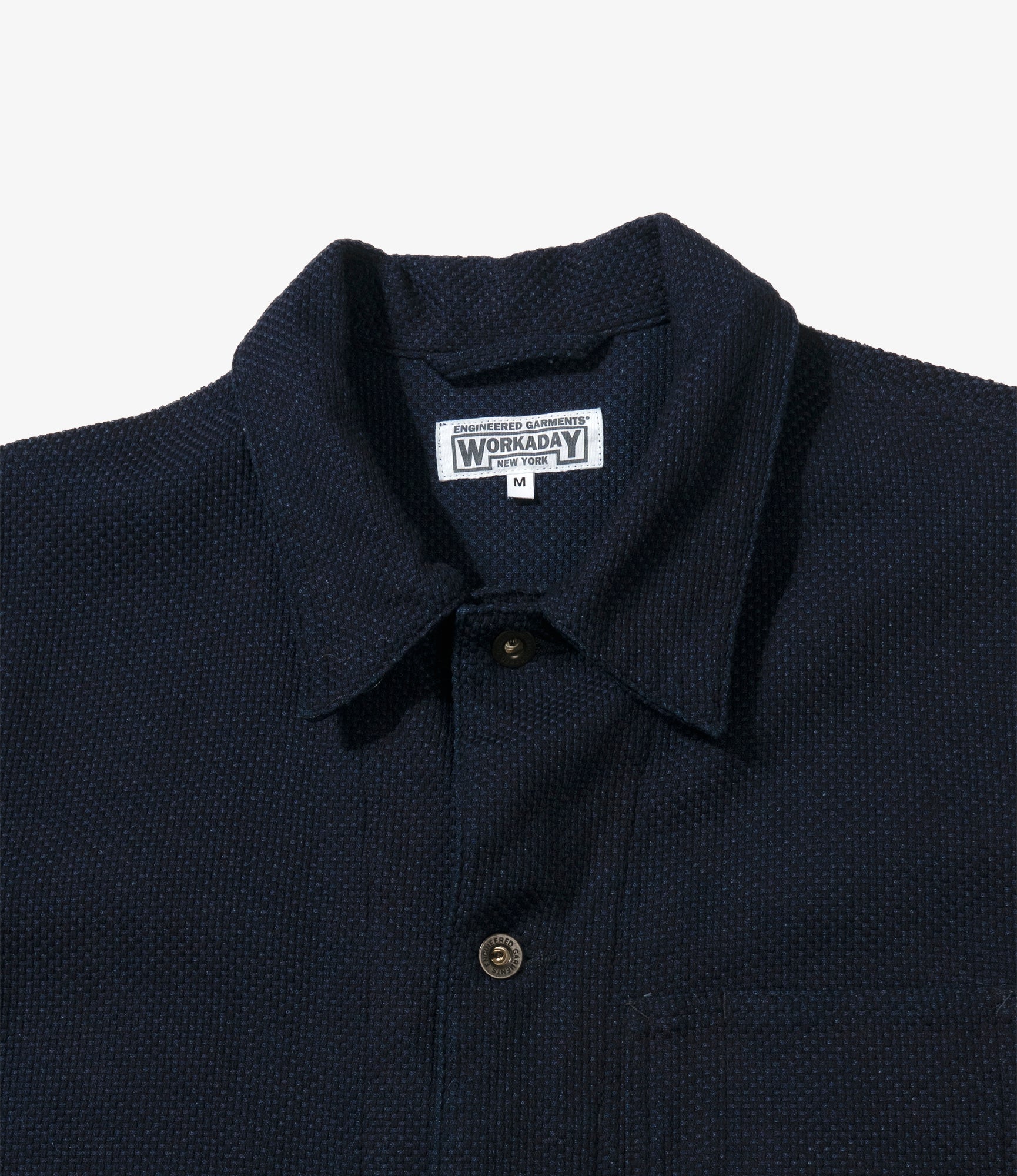 Shop Coat - Dk. Navy Cotton Heavy Basketweave