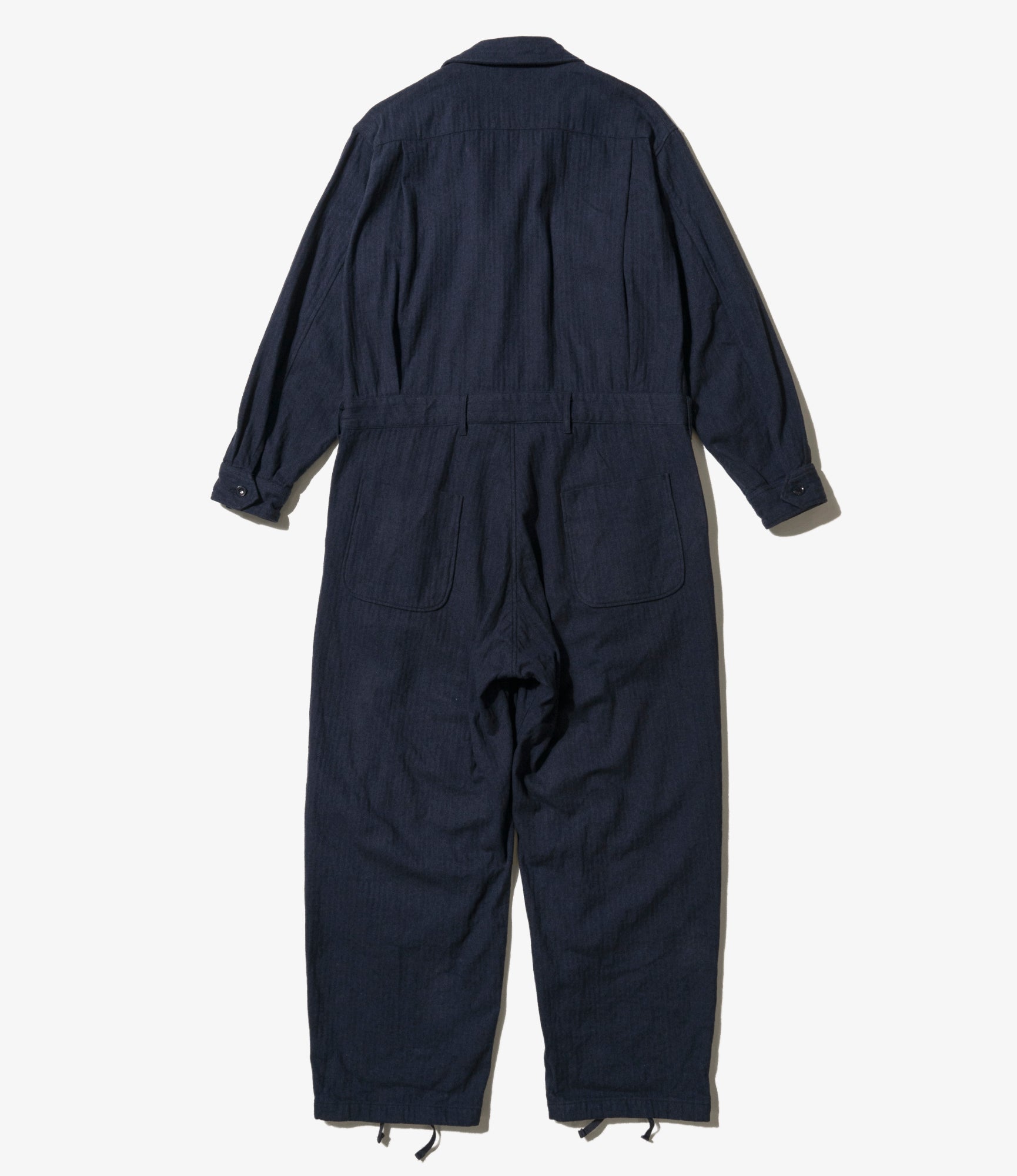 Siren Suit - Navy Cotton Herringbone Flannel