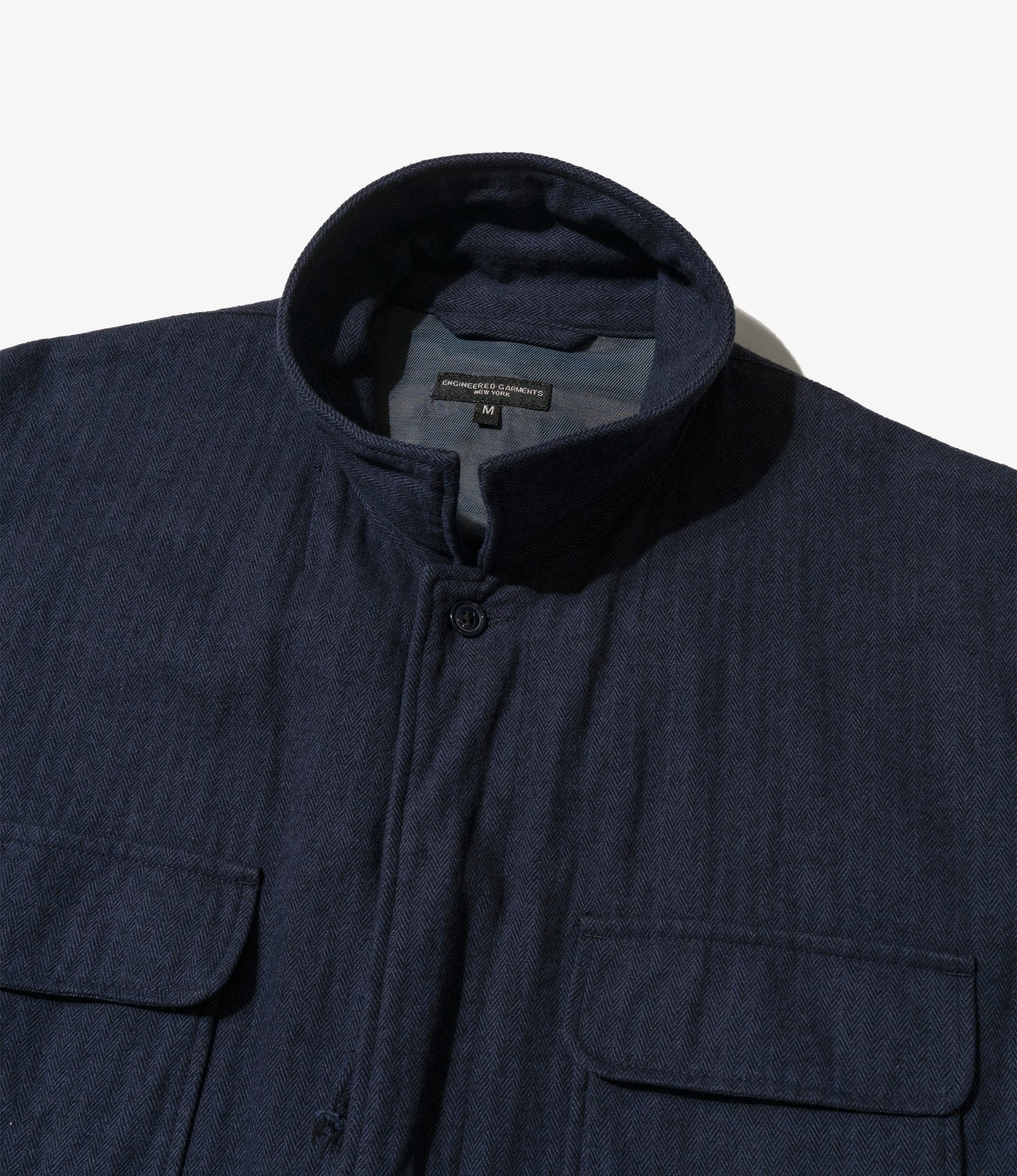 Siren Suit - Navy Cotton Herringbone Flannel