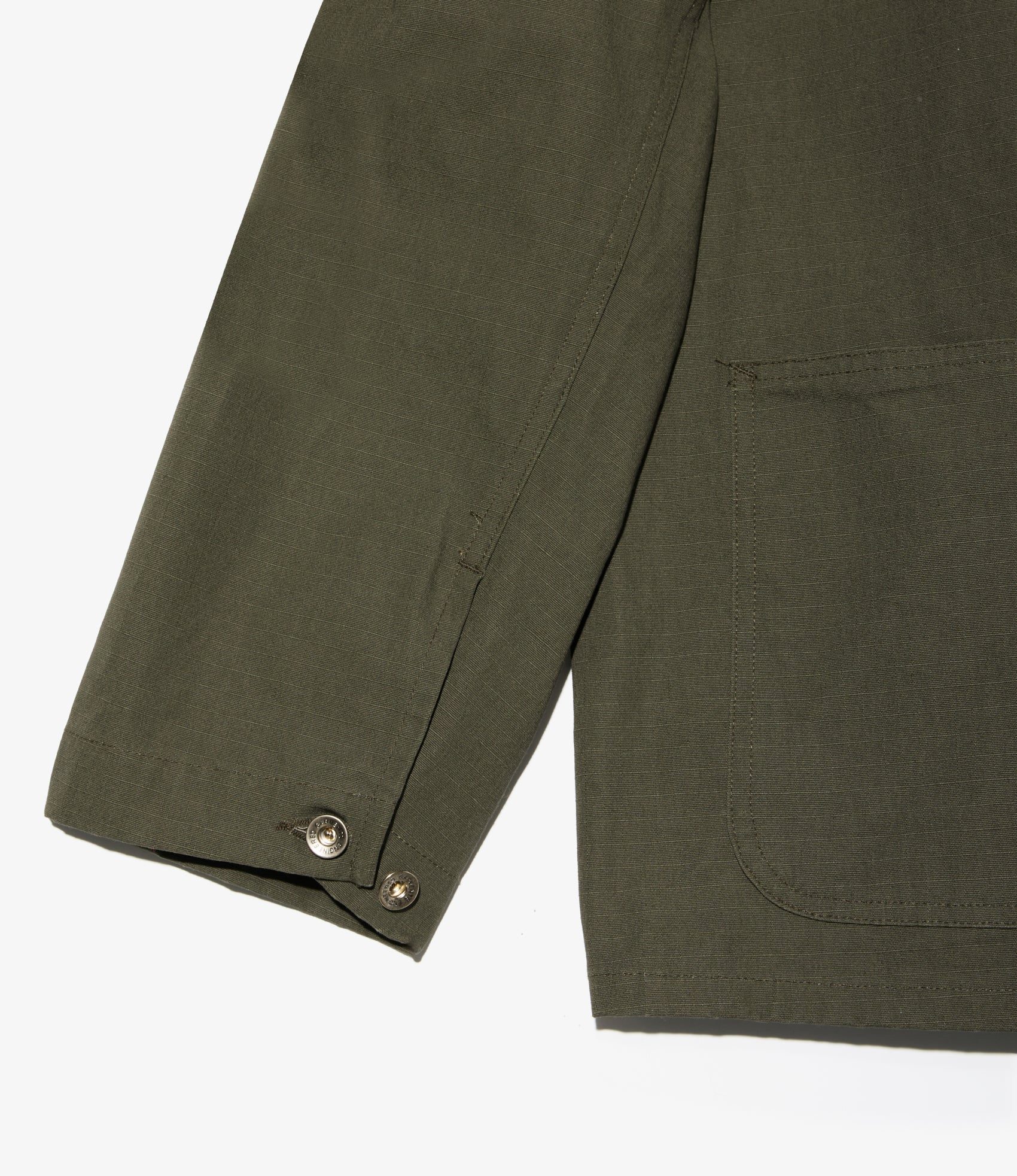 Utility Jacket - Olive Heavyweight Cotton Ripstop
