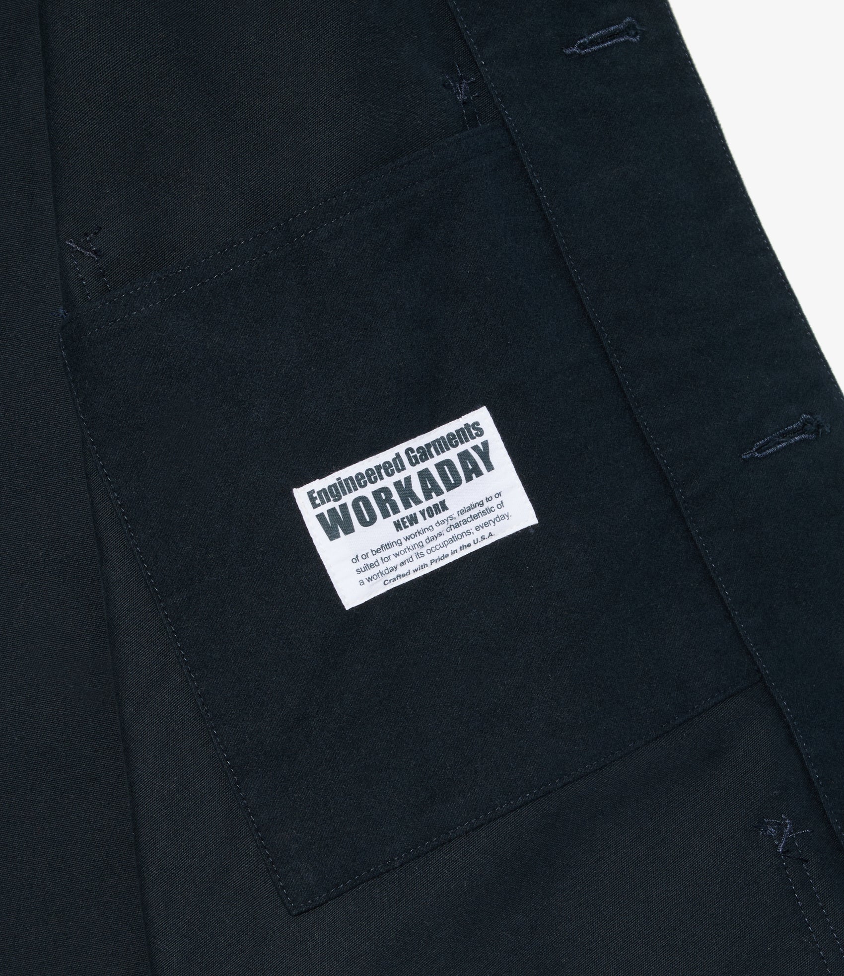 Utility Jacket - Dk. Navy Cotton Moleskin