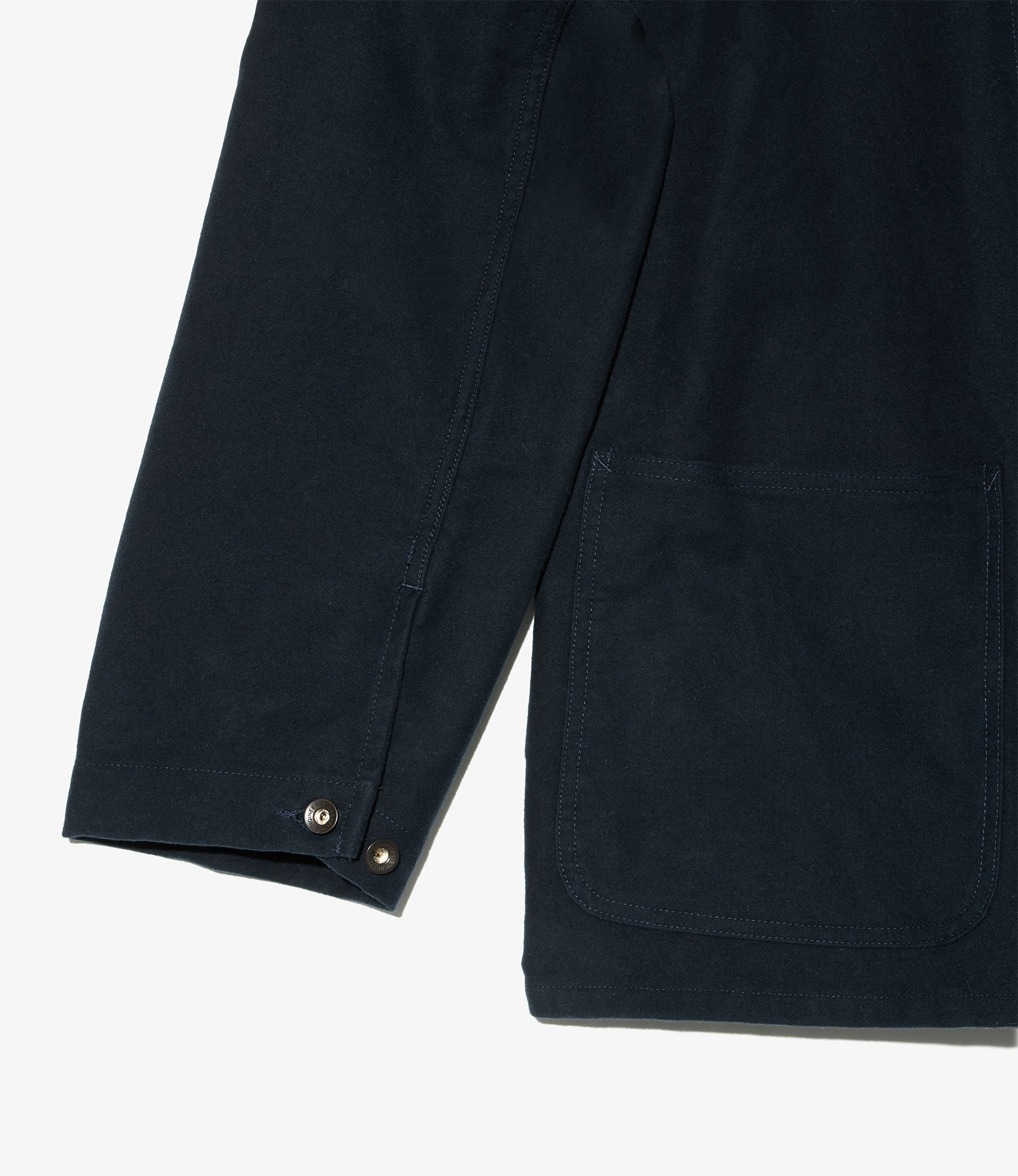 Utility Jacket - Dk. Navy Cotton Moleskin