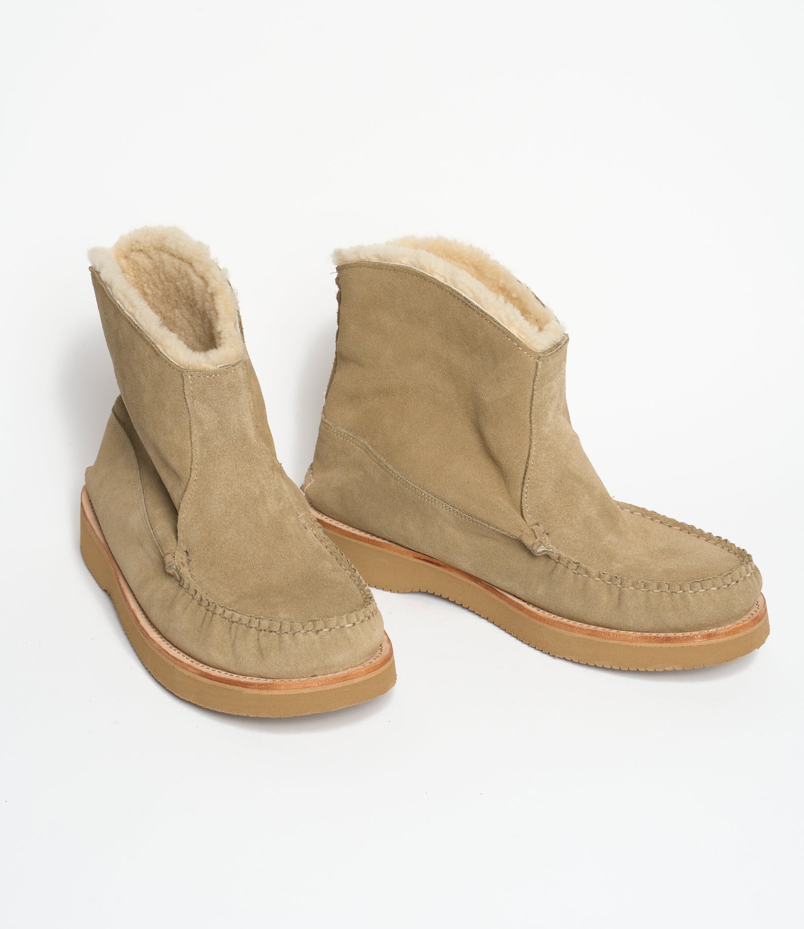 Engineered Garments x Easymoc - Surf Boot - Stone Suede