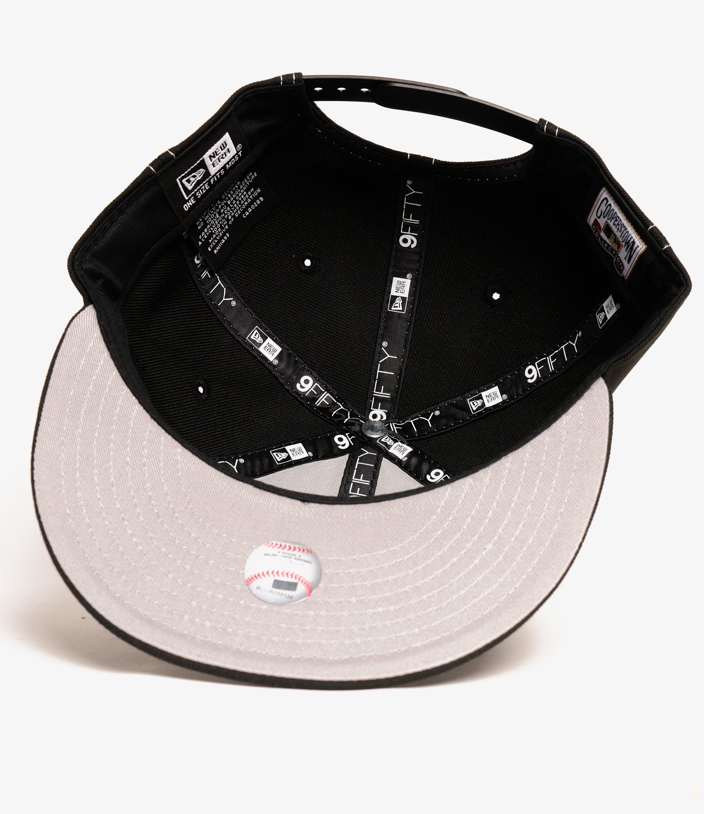 NNY Special - Mets - New Era Retro Crown 9Fifty Snapback- Black / White Stitch