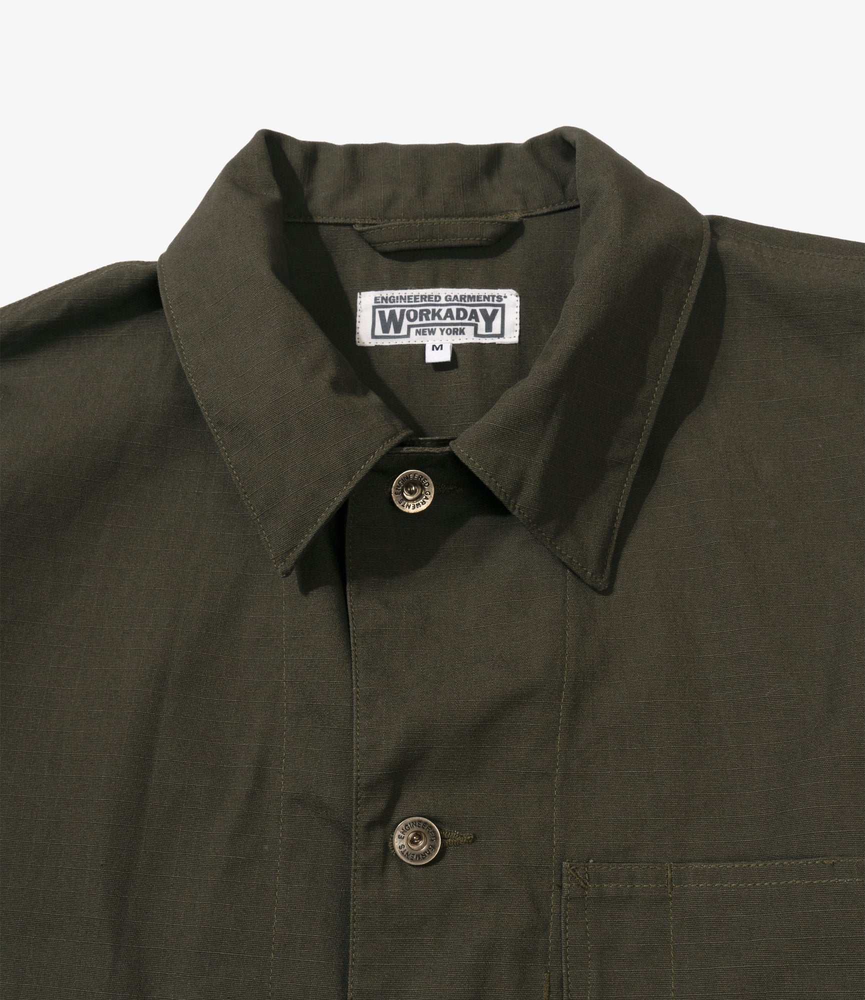 Utility Jacket - Olive Heavyweight Cotton Ripstop