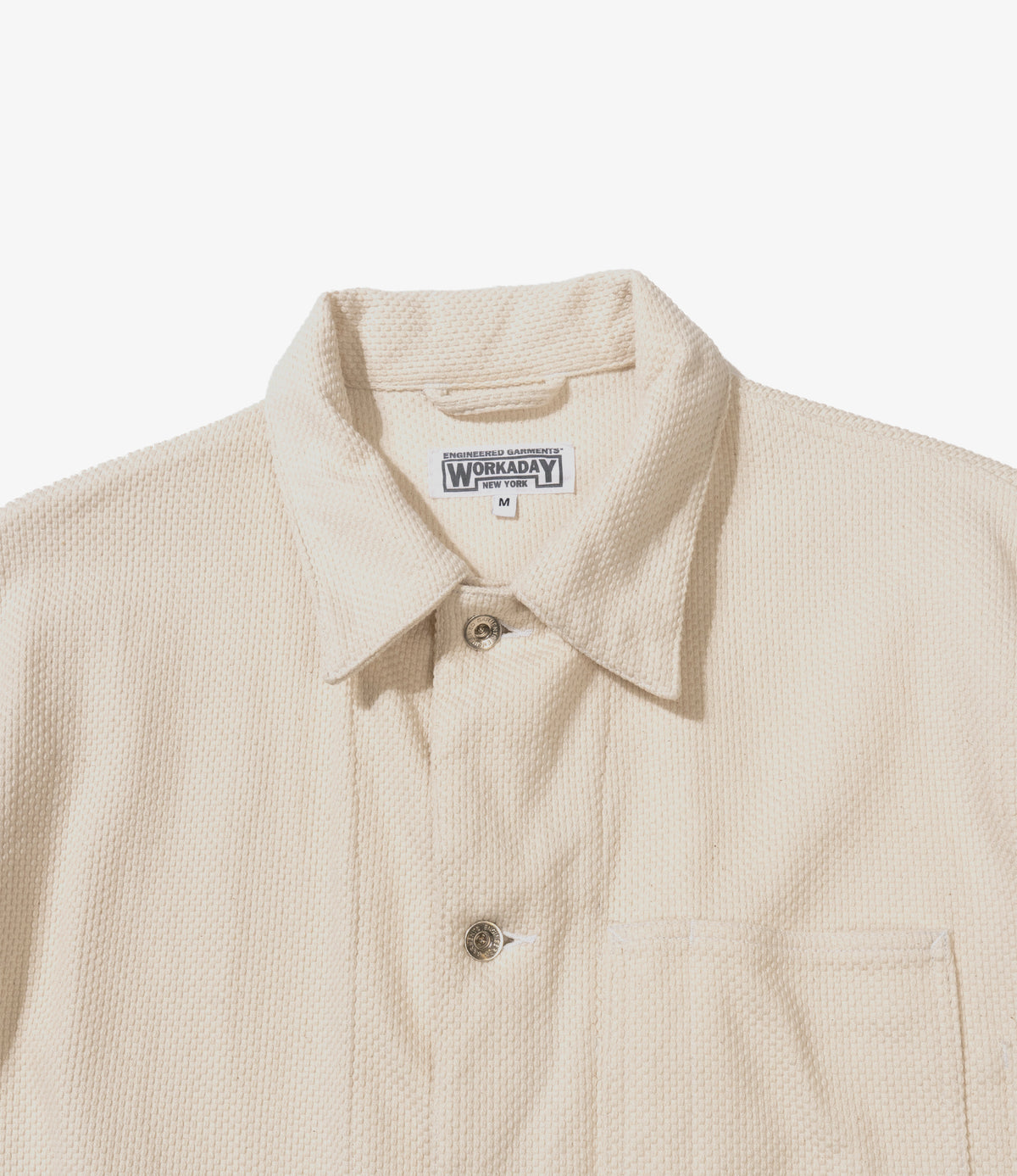 Utility Jacket Natural Cotton Heavy Basketweave Nepenthes New York