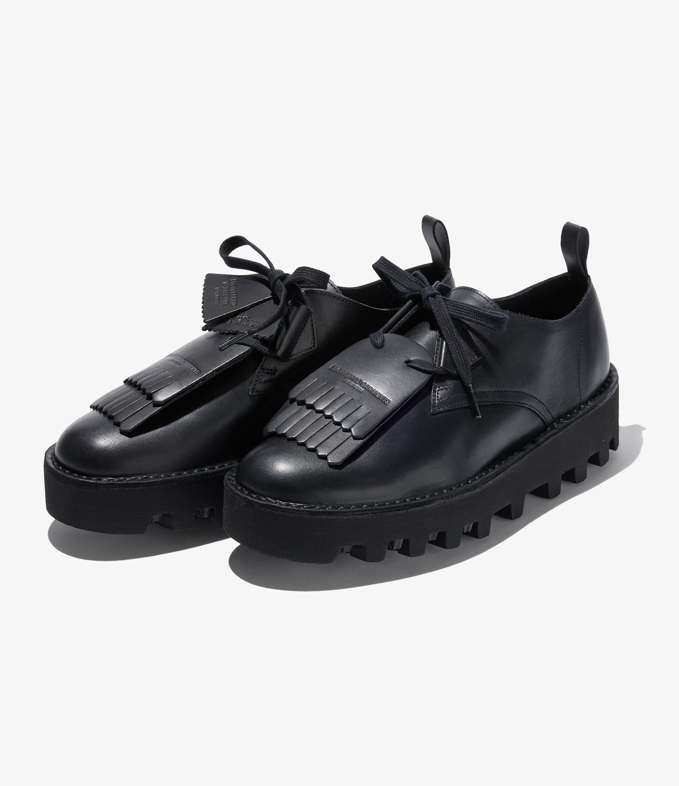 EG x Clarks - Desert Khan - Black Smooth Leather