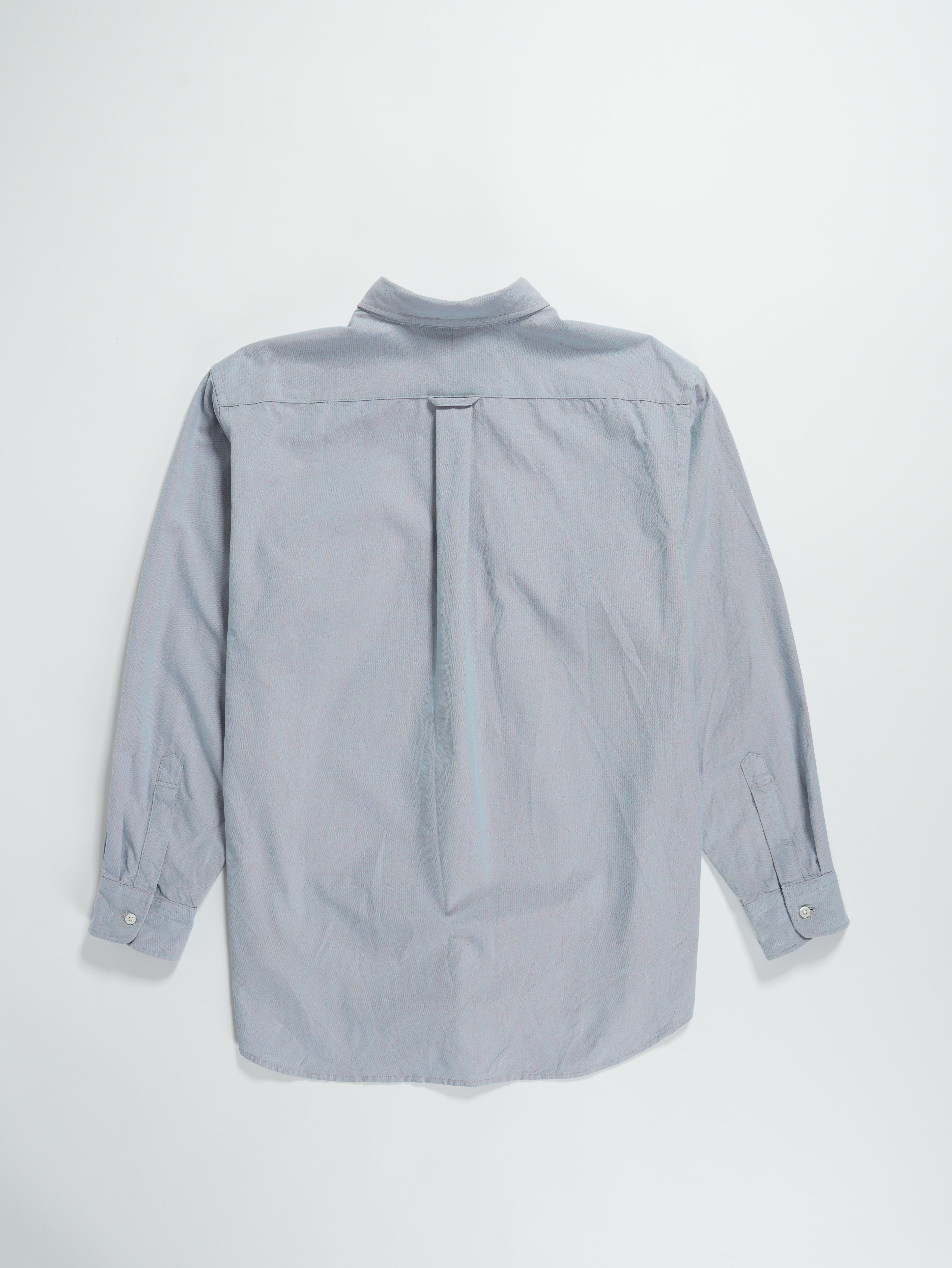 Ivy BD Shirt - Blue Cotton Iridescent