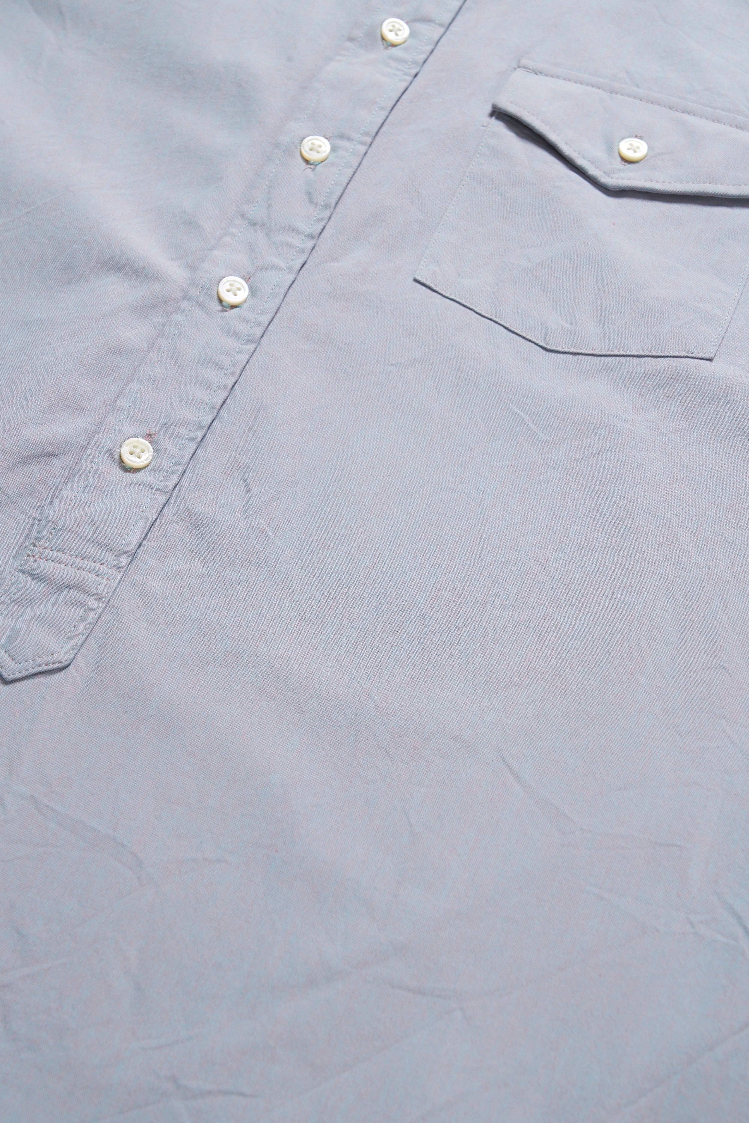 Ivy BD Shirt - Blue Cotton Iridescent