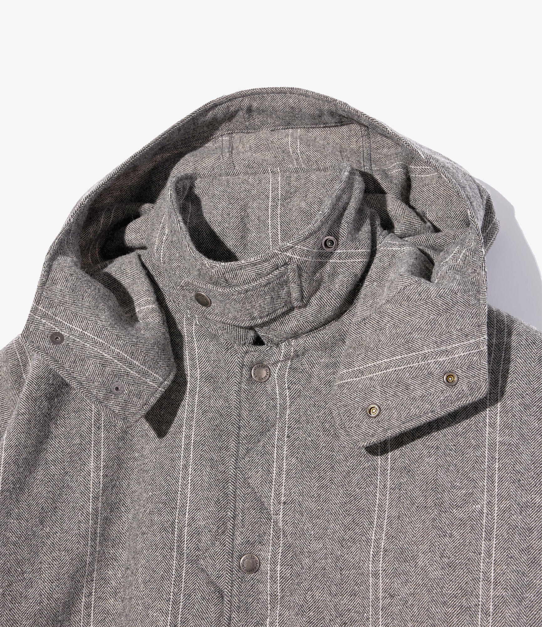 Wind Breaker - Lt. Grey Wool Striped HB