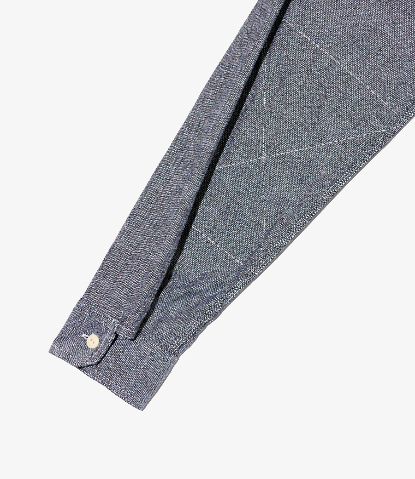 Work Shirt - Grey Cotton Chambray