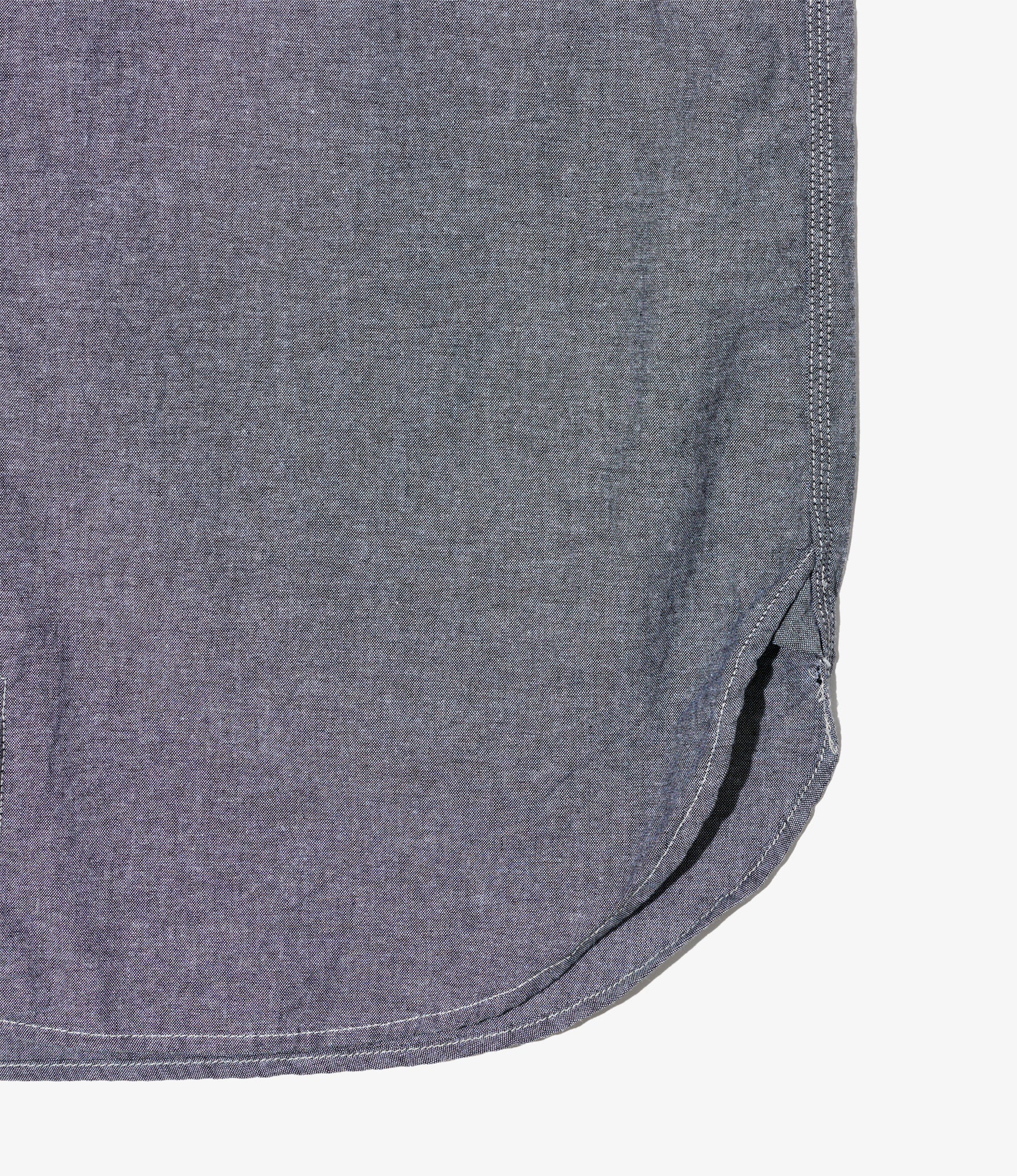 Work Shirt - Grey Cotton Chambray