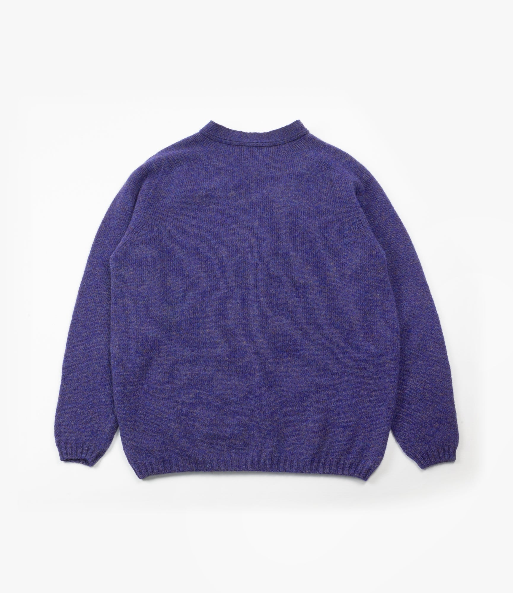 Fisherman Shetland Cardigan - Violet