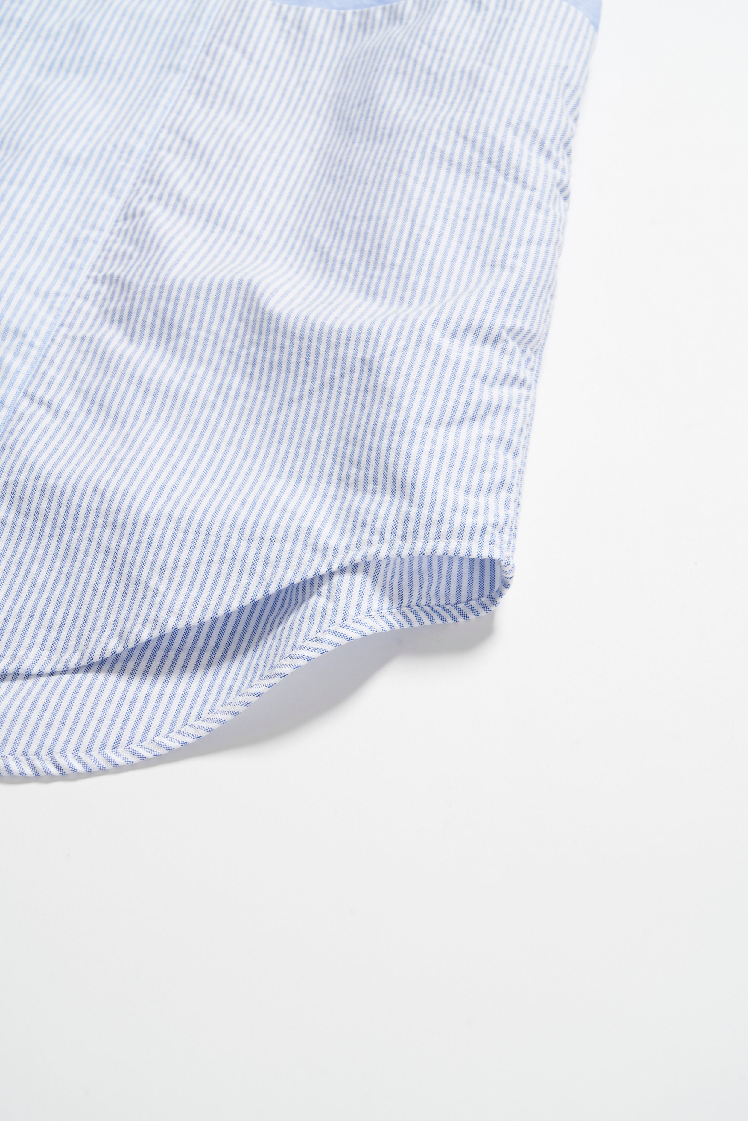 Combo Short Collar Shirt - White Cotton Oxford