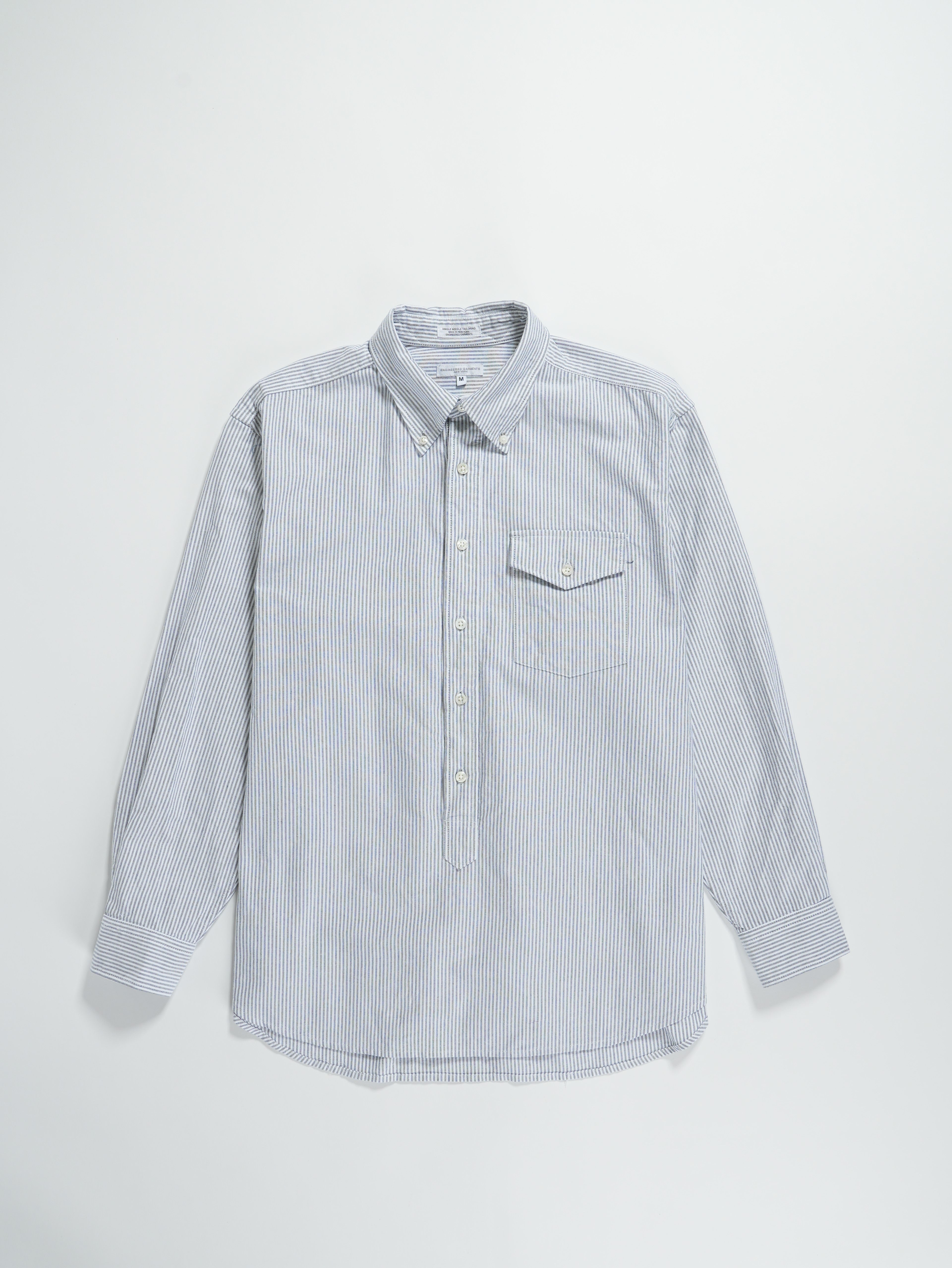 Ivy BD Shirt - Grey Candy Stripe Oxford