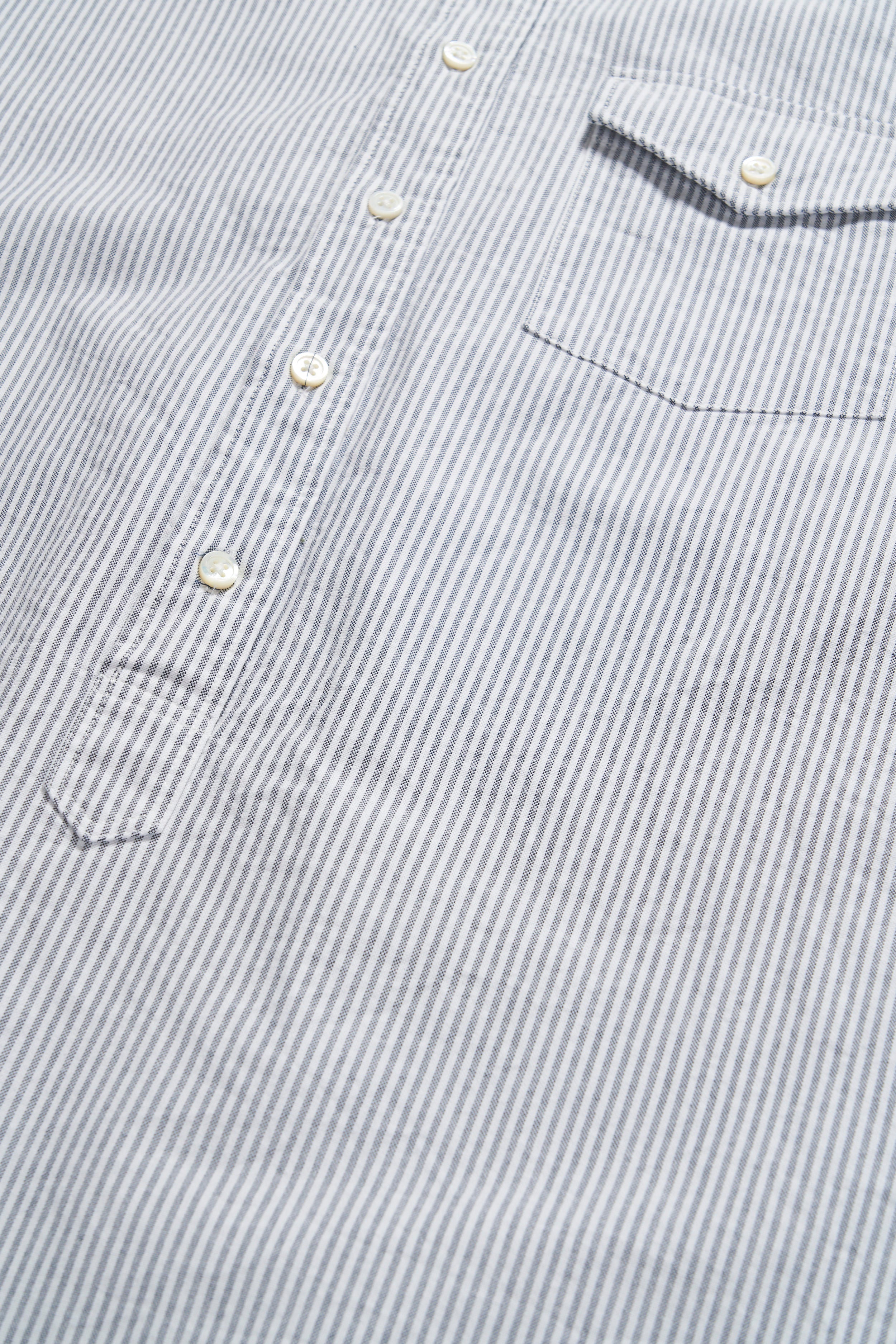 Ivy BD Shirt - Grey Candy Stripe Oxford