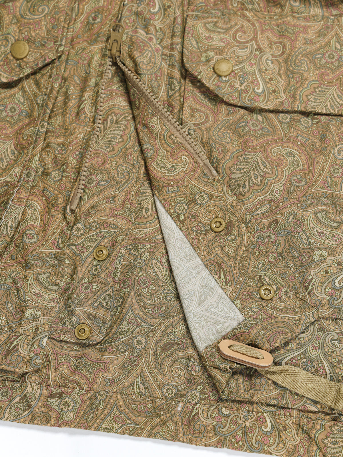 Atlantic Parka - Tan Nyco Paisley Print | Nepenthes New York