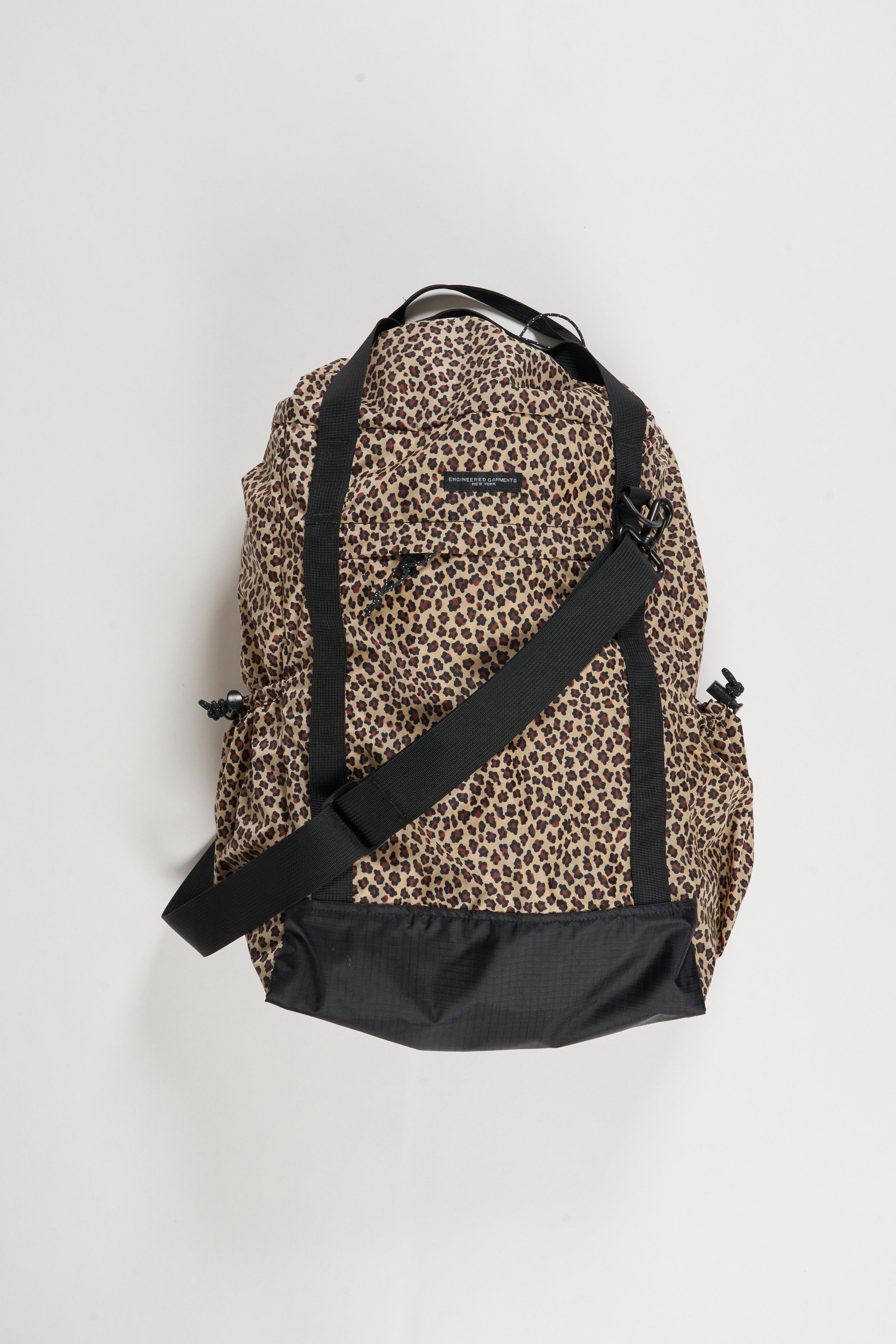 UL 3 Way Bag - Khaki Nylon Leopard Print