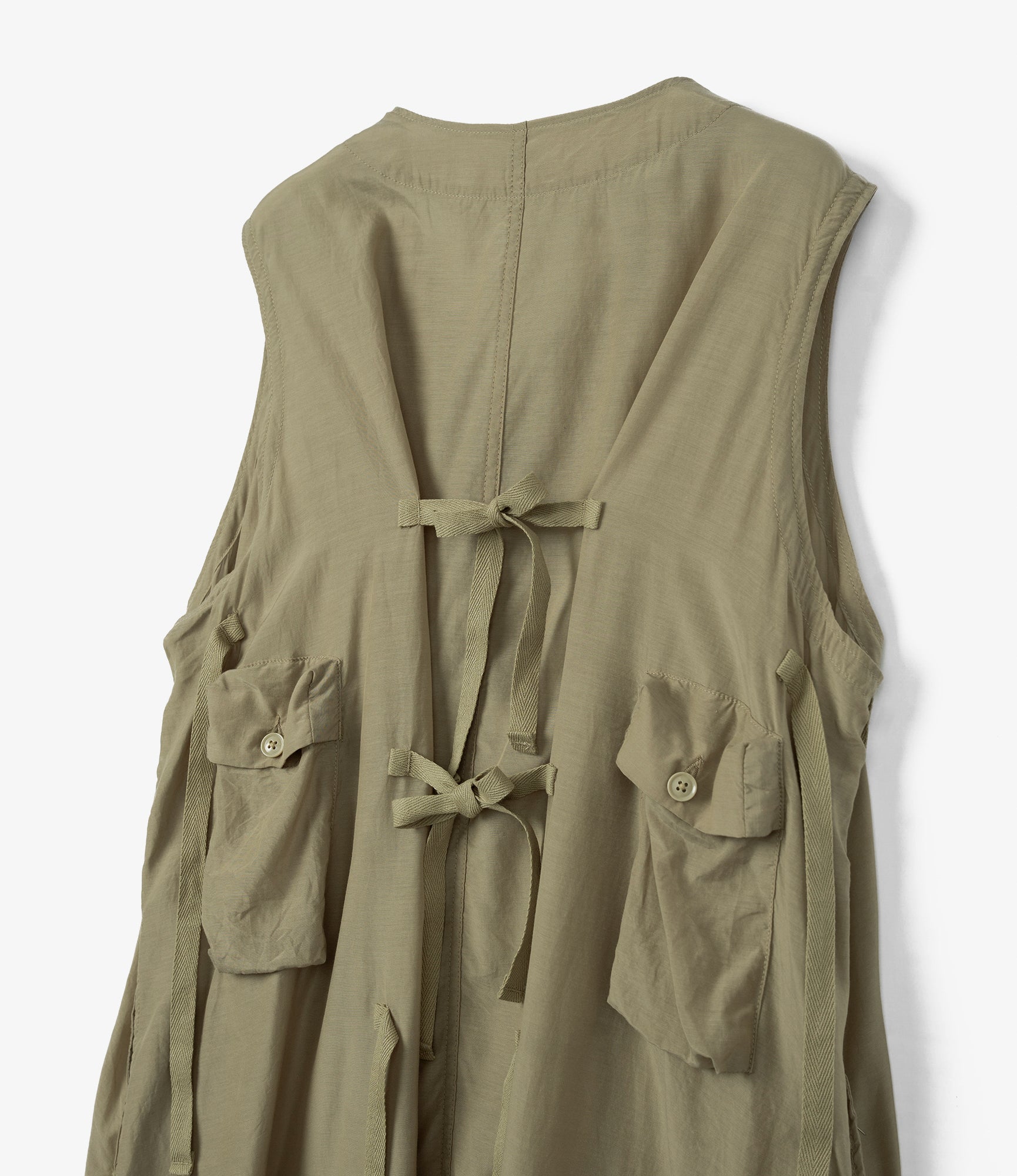 C-1 Dress - Khaki Sheer Cupro