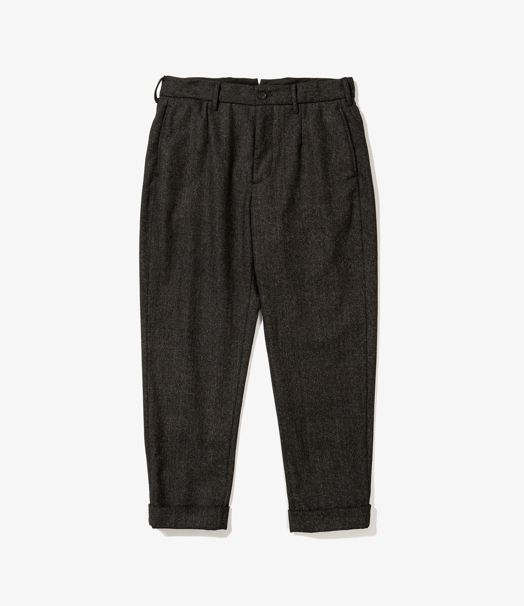 Andover Pant - Charcoal Poly Wool Printed HB