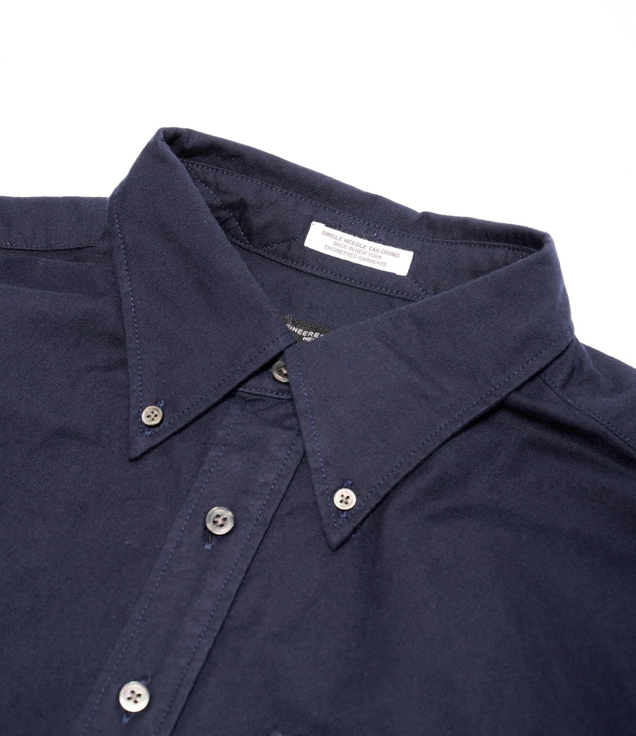 Nepenthes Special - Ivy BD Shirt - Dk. Navy Cotton Oxford