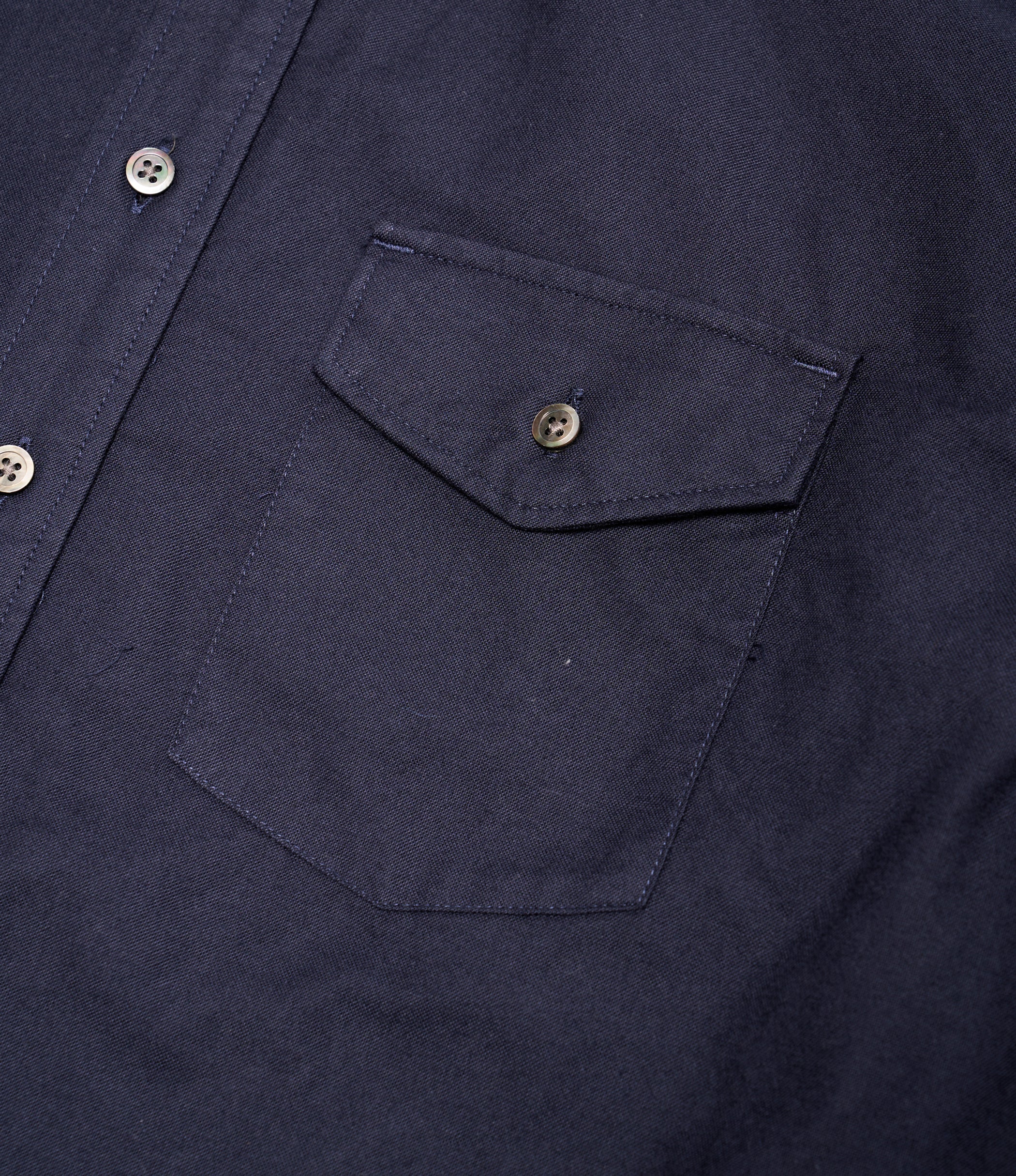 Nepenthes Special - Ivy BD Shirt - Dk. Navy Cotton Oxford