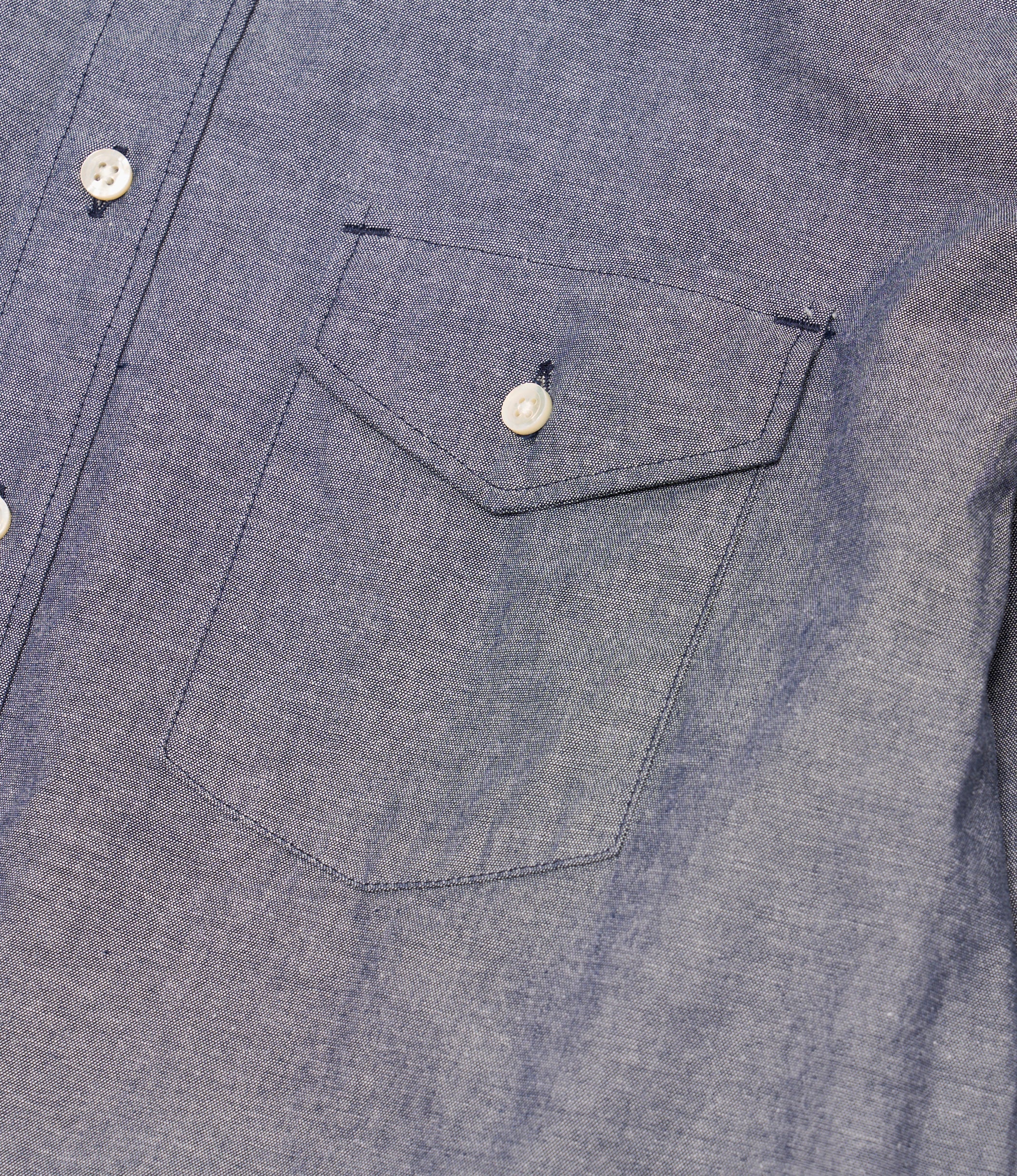 Nepenthes Special - Ivy BD Shirt - Indigo Cotton Chambray