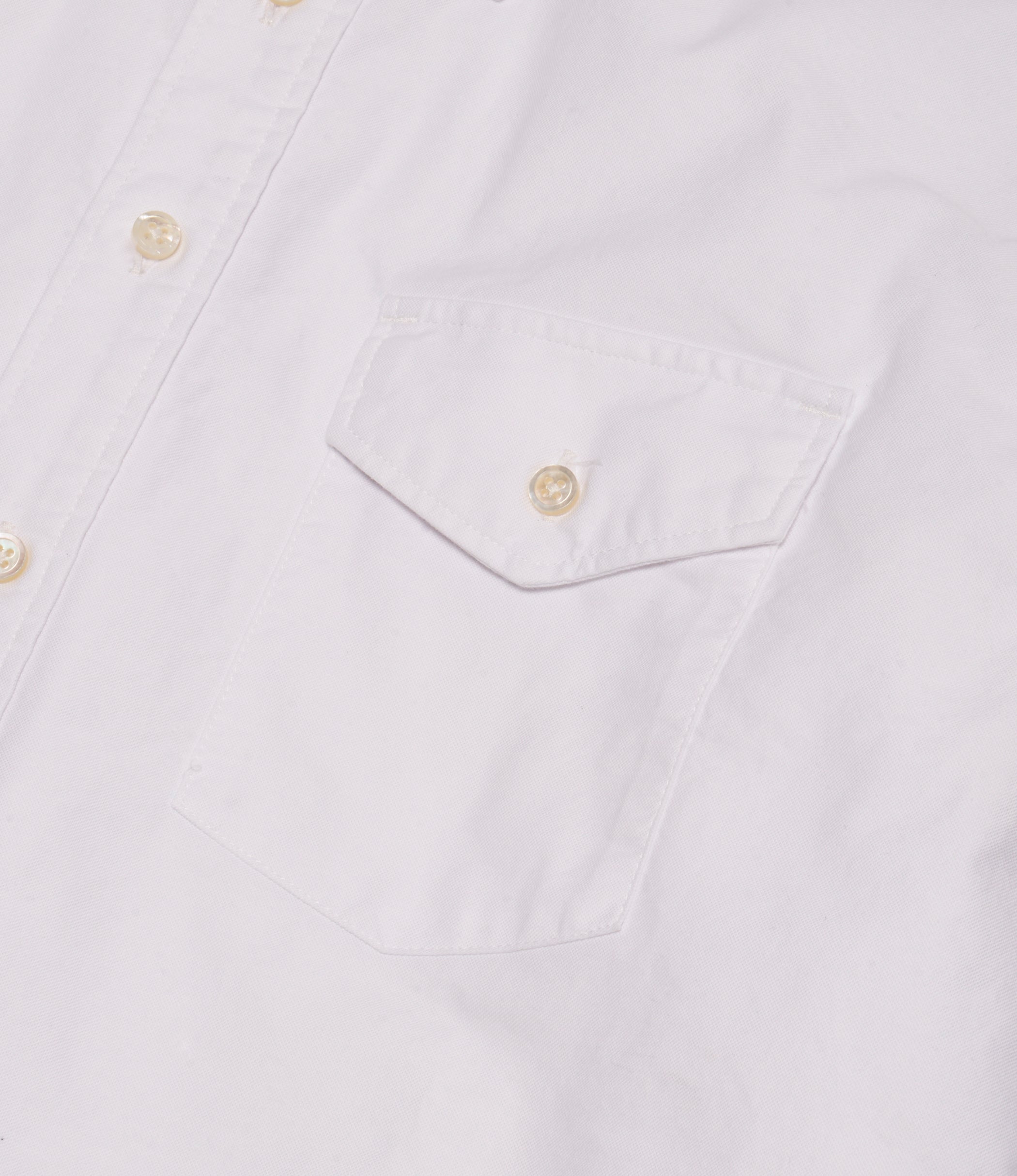 Nepenthes Special - Ivy BD Shirt - White Cotton Oxford