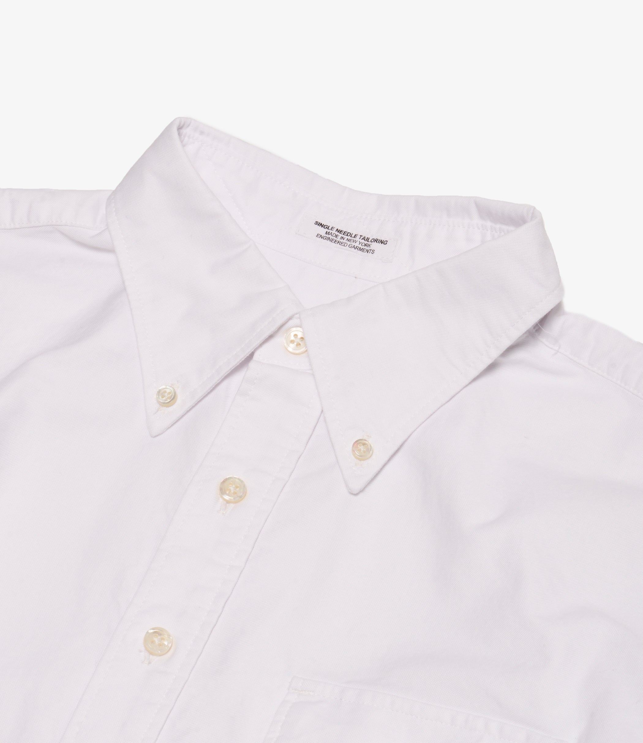 Nepenthes Special - Ivy BD Shirt - White Cotton Oxford