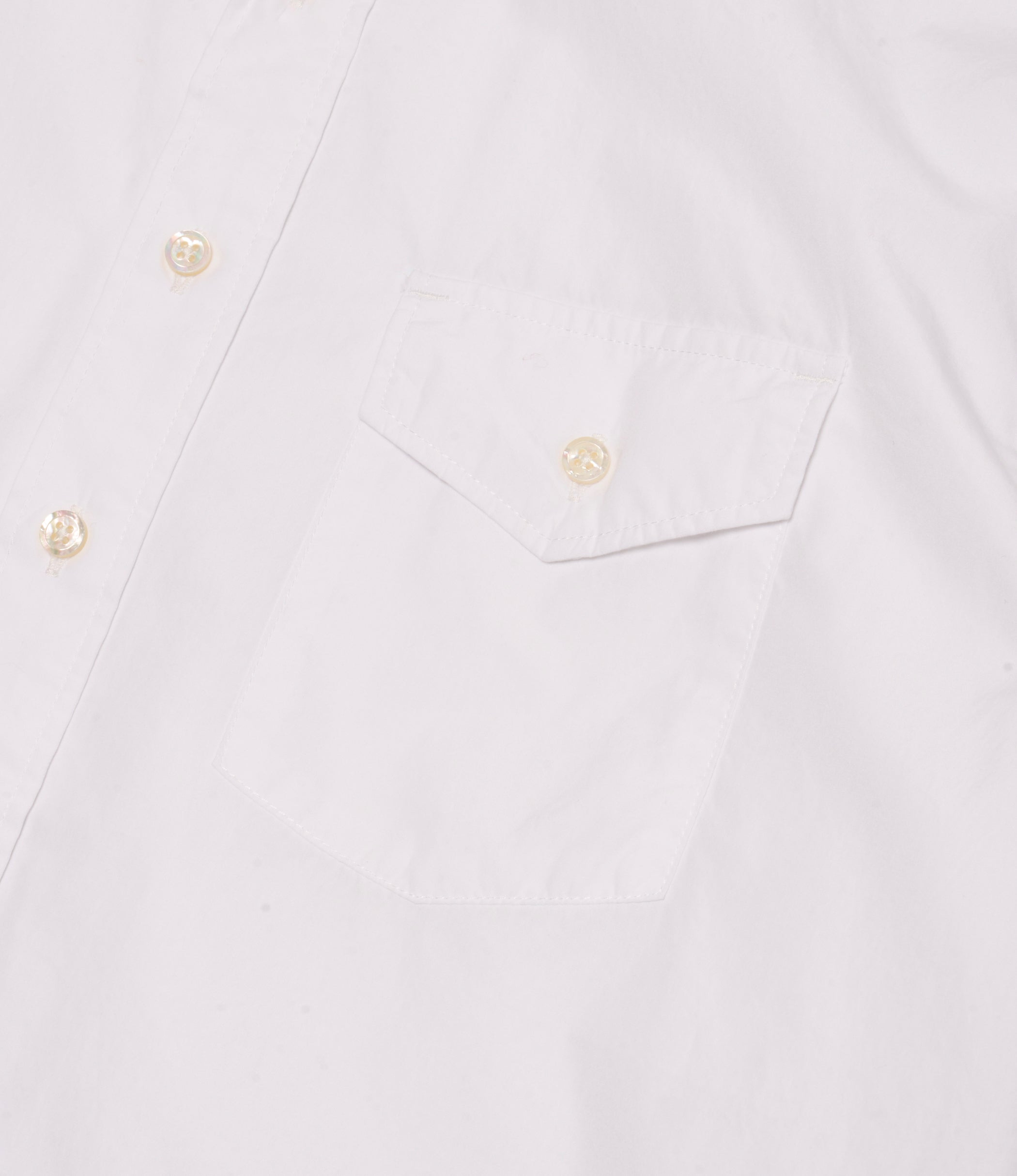 Nepenthes Special - Ivy BD Shirt - White 100's Ply Broadcloth