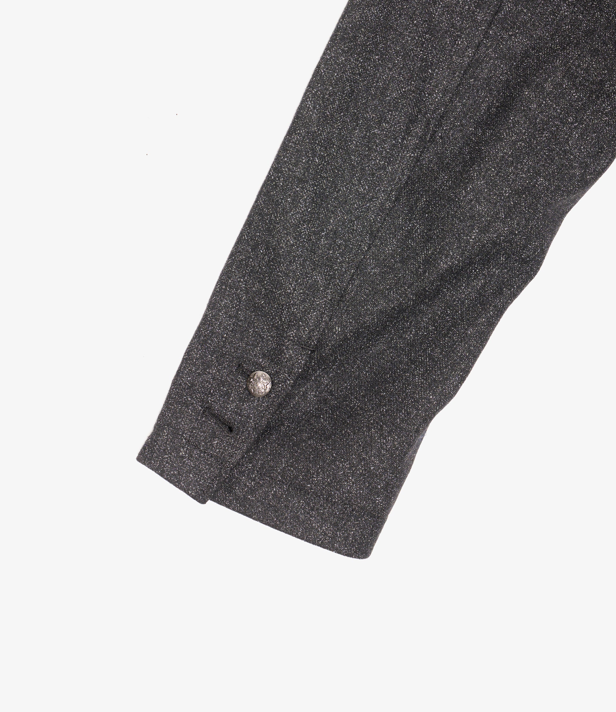 Nepenthes Special - Ivy Blazer - Charcoal Poly Wool Printed Herringbone